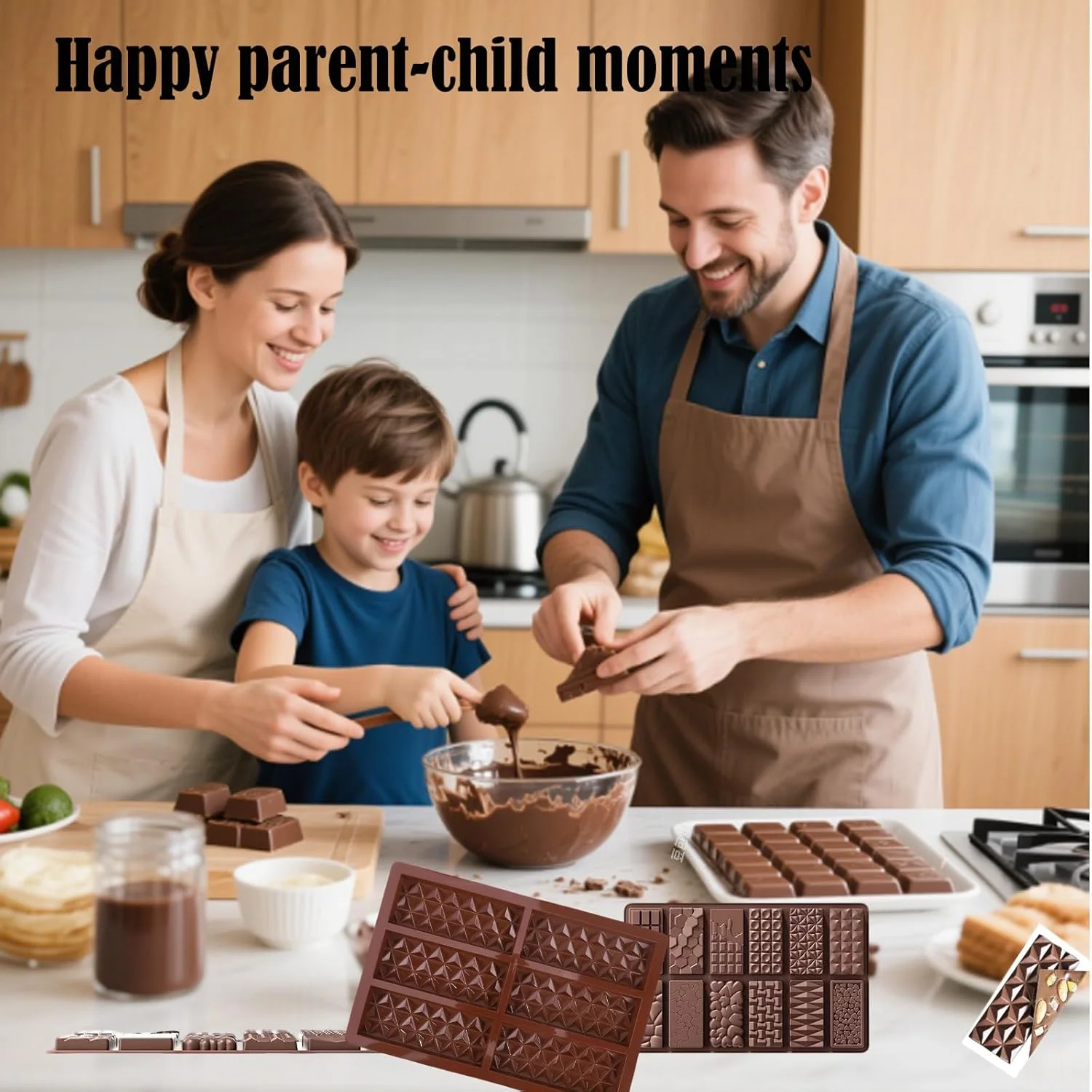 ست قالب سیلیکونی 2 تکه برای پخت شیرینی، شکلات و تنقلات - قالب های دسر انعطاف پذیر و نچسب برای خوراکی های DIY، کیک فنجانی، یخ و موارد دیگر (ایده آل برای پخت خانگی و تزئینات مهمانی) ست قالب سیلیکونی 2 تکه برای پخت شیرینی، شکلات و تنقلات - قالب های دسر انعطاف پذیر و نچسب برای خوراکی های DIY، کیک فنجانی، یخ و موارد دیگر (ایده آل برای پخت خانگی و تزئینات مهمانی)