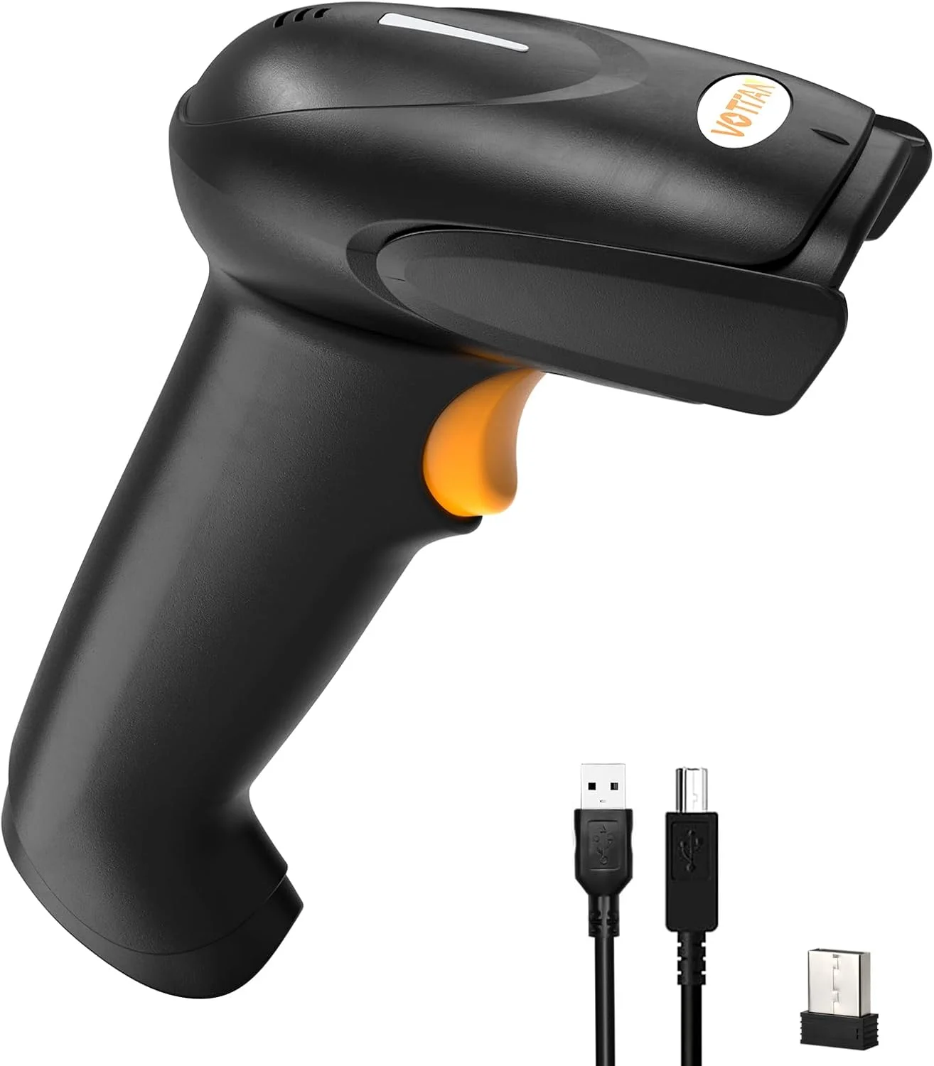 اسکنر بارکد دوبعدی VOTTAN QR، اتصال بی‌سیم بلوتوث و 2.4G و سیمی USB، مناسب برای iPad، تلفن، تبلت، کامپیوتر، POS، اسکنر بارکد دستی UPC EAN 1D PDF417 Data Matrix 2D
