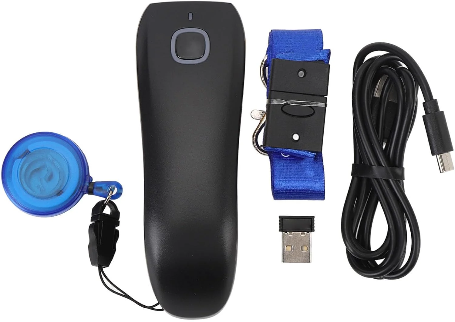 بارکد خوان Gearwell، اسکنر بارکد 1D دستی اتوماتیک USB BT 2.4G برای سوپرمارکت ها داروخانه ها کتابفروشی ها، دستگاه اسکن بارکد بی سیم، اسکنر موجودی قابل حمل