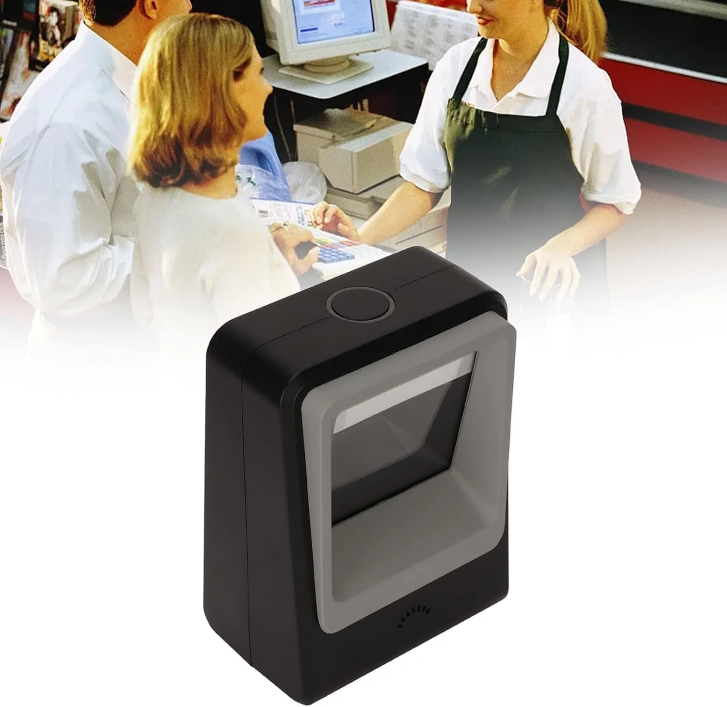 اسکنر بارکد Gearwell، بارکد خوان سیمی رومیزی 1D 2D با حساسیت بالا، اسکنر کد QR برای سوپرمارکت ها و فروشگاه ها اسکنر بارکد Gearwell، بارکد خوان سیمی رومیزی 1D 2D با حساسیت بالا، اسکنر کد QR برای سوپرمارکت ها و فروشگاه ها