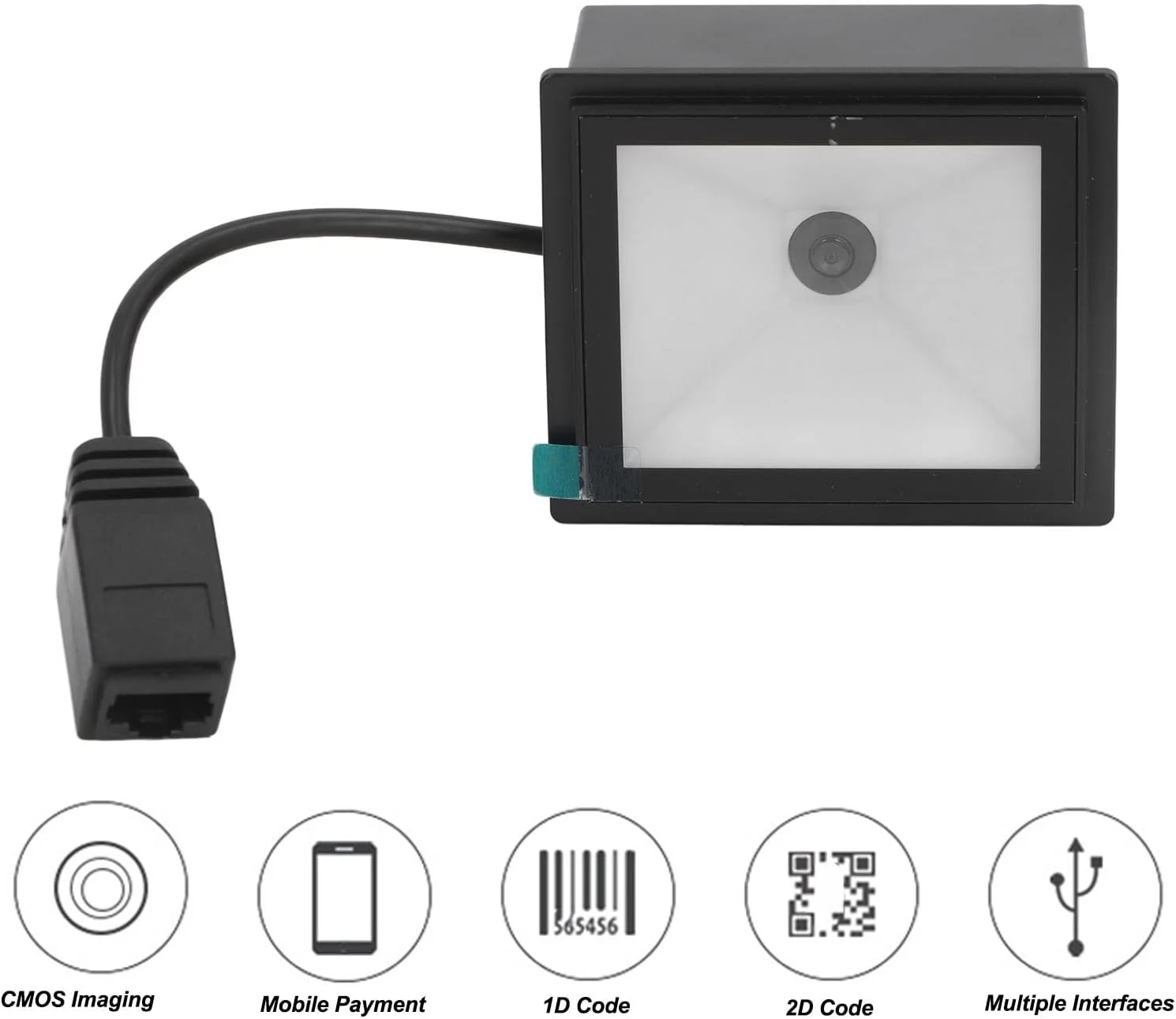 بارکد خوان داخلی، اسکنر کد 1D/2D/QR بارکد خوان سیمی، رابط USB QR بارکد خوان ماژول تشخیص خودکار بارکد خوان داخلی، اسکنر کد 1D/2D/QR بارکد خوان سیمی، رابط USB QR بارکد خوان ماژول تشخیص خودکار