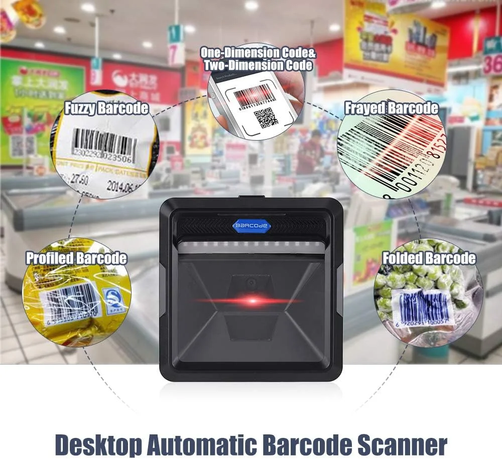 اسکنر بارکد سرعت بالا Pepisky 1D 2D QR کد، اسکن دقیق کد، رابط USB، اسکنر بارکد اتوماتیک برای سوپرمارکت و انبار اسکنر بارکد سرعت بالا Pepisky 1D 2D QR کد، اسکن دقیق کد، رابط USB، اسکنر بارکد اتوماتیک برای سوپرمارکت و انبار