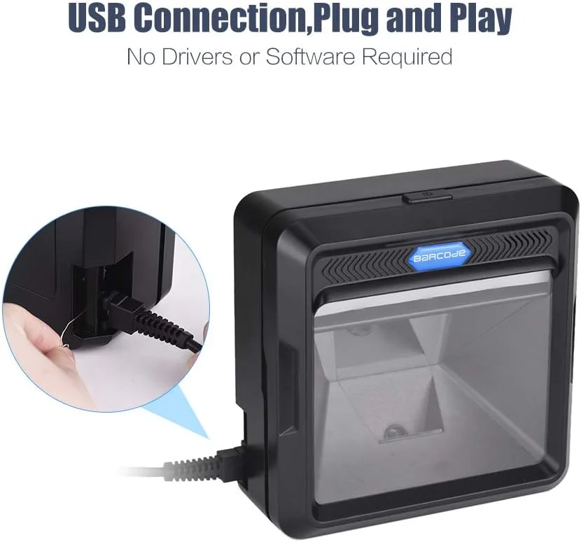 اسکنر بارکد سرعت بالا Pepisky 1D 2D QR کد، اسکن دقیق کد، رابط USB، اسکنر بارکد اتوماتیک برای سوپرمارکت و انبار اسکنر بارکد سرعت بالا Pepisky 1D 2D QR کد، اسکن دقیق کد، رابط USB، اسکنر بارکد اتوماتیک برای سوپرمارکت و انبار