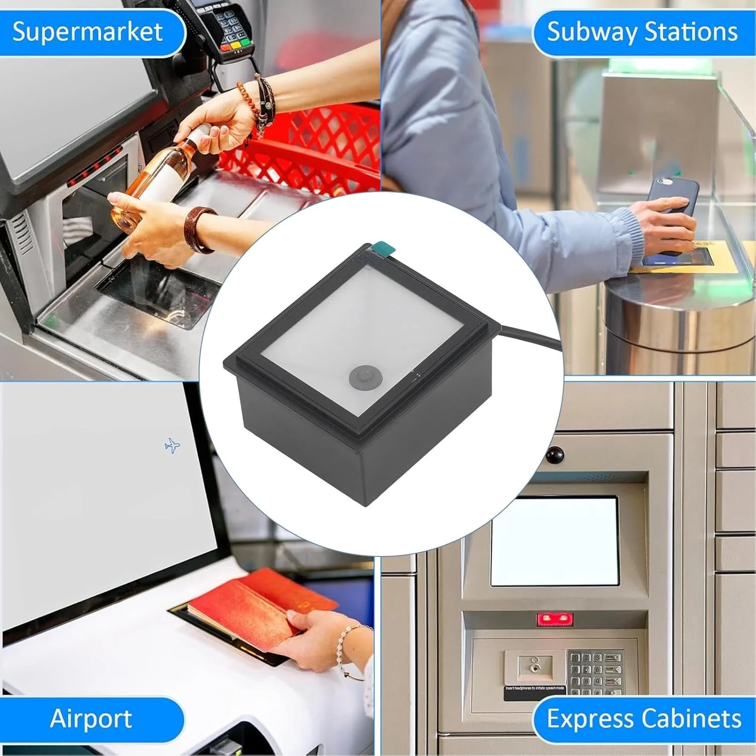 بارکد خوان داخلی، اسکنر کد 1D/2D/QR بارکد خوان سیمی، رابط USB QR بارکد خوان ماژول تشخیص خودکار بارکد خوان داخلی، اسکنر کد 1D/2D/QR بارکد خوان سیمی، رابط USB QR بارکد خوان ماژول تشخیص خودکار