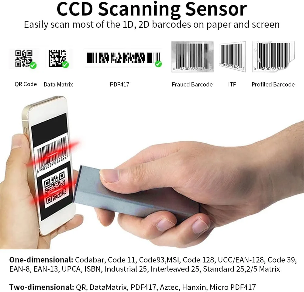 اسکنر بارکد دوبعدی 2D 1D QR، 3 در 1، اتصال بیسیم BT و 2.4 گیگاهرتز و اتصال سیمی، اعلان صوتی و لرزشی، پشتیبانی از ذخیرهسازی آفلاین، سازگار با ویندوز، اندروید، لینوکس، مک برای سوپرمارکت، خردهفروشی، کتابخانه، DOOMUN اسکنر بارکد دوبعدی 2D 1D QR، 3 در 1، اتصال بیسیم BT و 2.4 گیگاهرتز و اتصال سیمی، اعلان صوتی و لرزشی، پشتیبانی از ذخیرهسازی آفلاین، سازگار با ویندوز، اندروید، لینوکس، مک برای سوپرمارکت، خردهفروشی، کتابخانه، DOOMUN