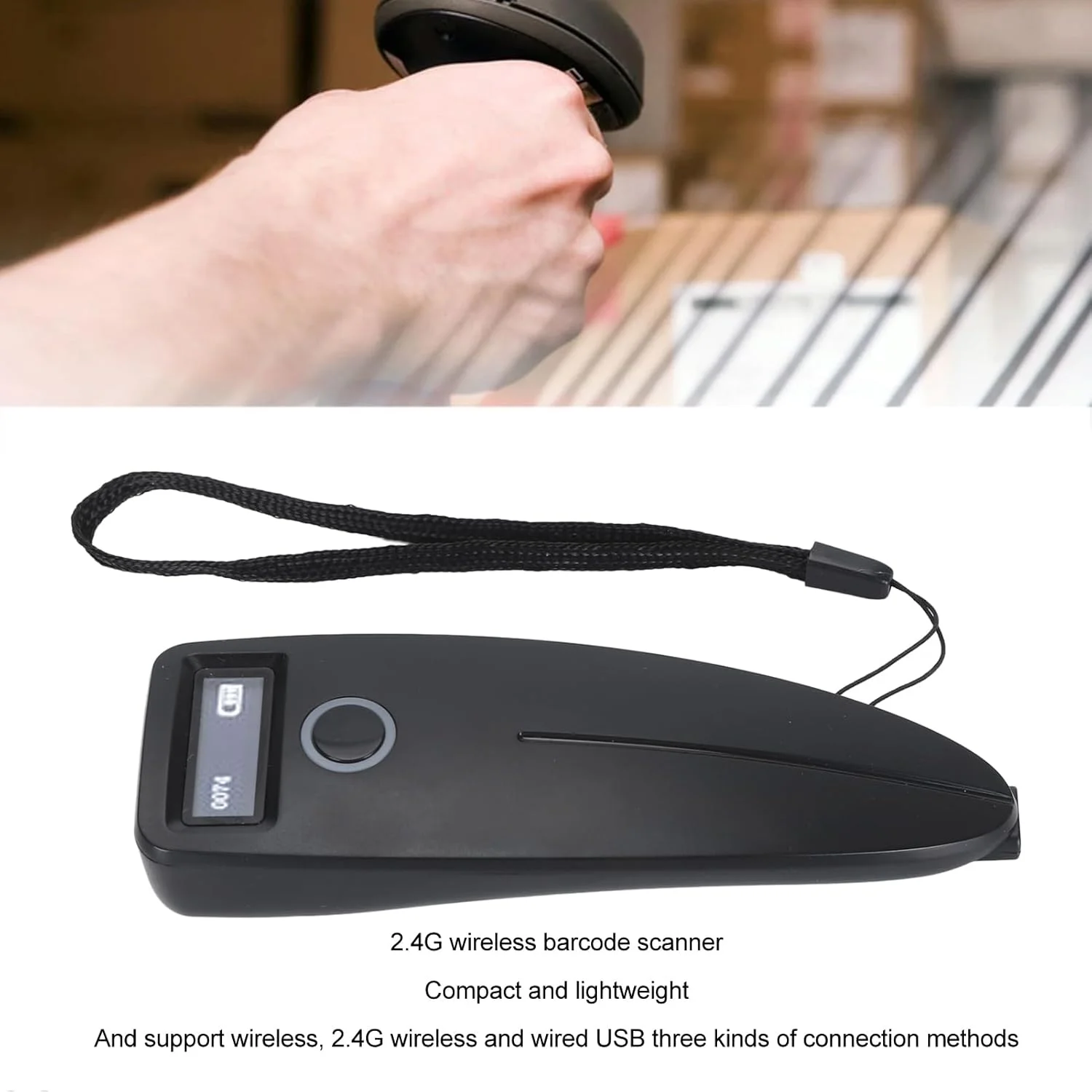اسکنر بارکد دستی Plyisty Mini 2D 1D، اسکنر بارکد بی سیم USB قابل حمل، اسکن همه جهته، برای پرداخت موبایلی سوپرمارکت اسکنر بارکد دستی Plyisty Mini 2D 1D، اسکنر بارکد بی سیم USB قابل حمل، اسکن همه جهته، برای پرداخت موبایلی سوپرمارکت