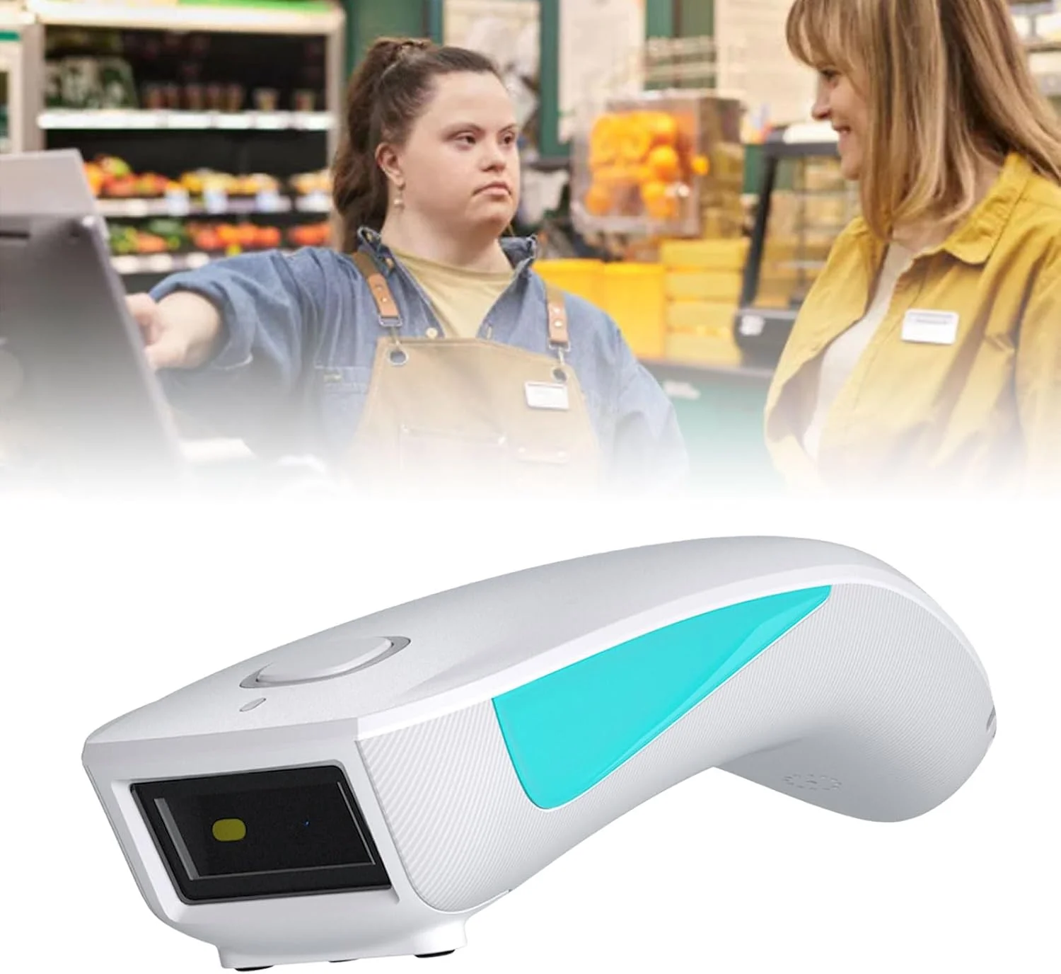 اسکنر بارکد بریلوکسا، بارکد خوان قابل حمل 1D 2D با USB BT 2.4G بی سیم برای سوپرمارکت داروخانه اسکنر بارکد بریلوکسا، بارکد خوان قابل حمل 1D 2D با USB BT 2.4G بی سیم برای سوپرمارکت داروخانه