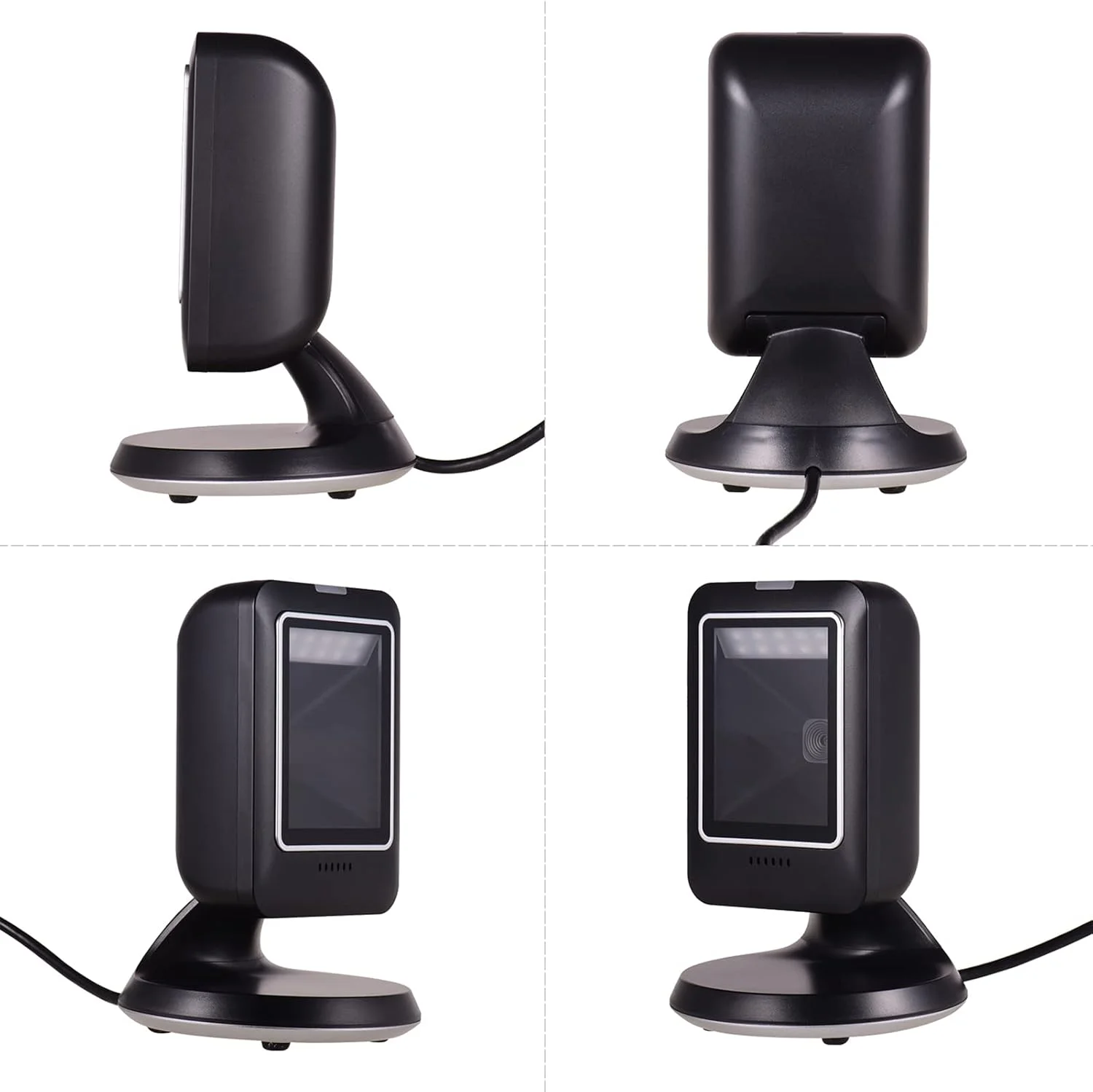 اسکنر بارکد خوان چند جهته MP6300Y 1D 2D QR USB Wed CMOS Image Hand-Free برای سوپرمارکت کتابفروشی خرده فروشی بیمارستان HELEMIY