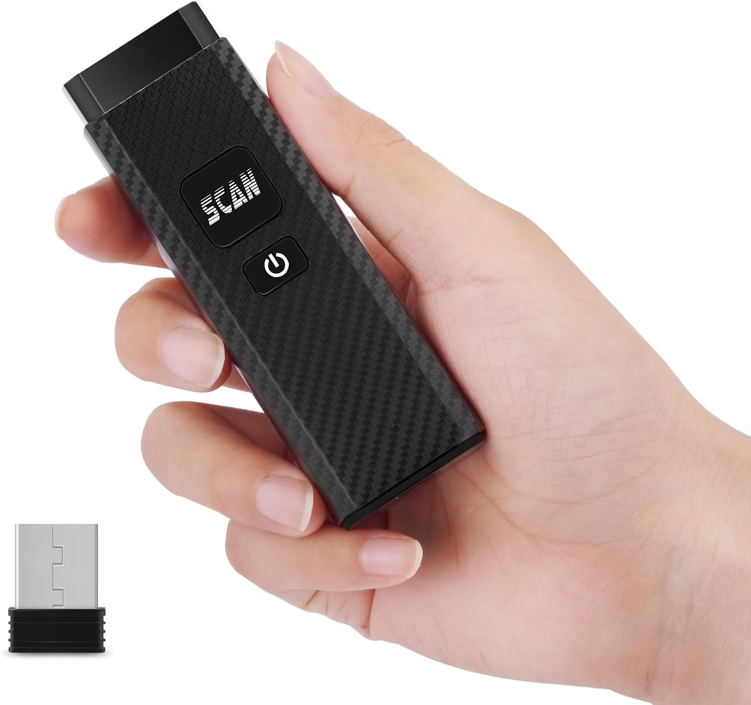 اسکنر بارکد بلوتوثی onewscan، اسکنر بارکد 2D مینی بی‌سیم 3 در 1 USB سیمی و بلوتوث 4.2 و 2.4G قابل حمل، سازگار با ویندوز، اندروید، iOS، تبلت‌ها
