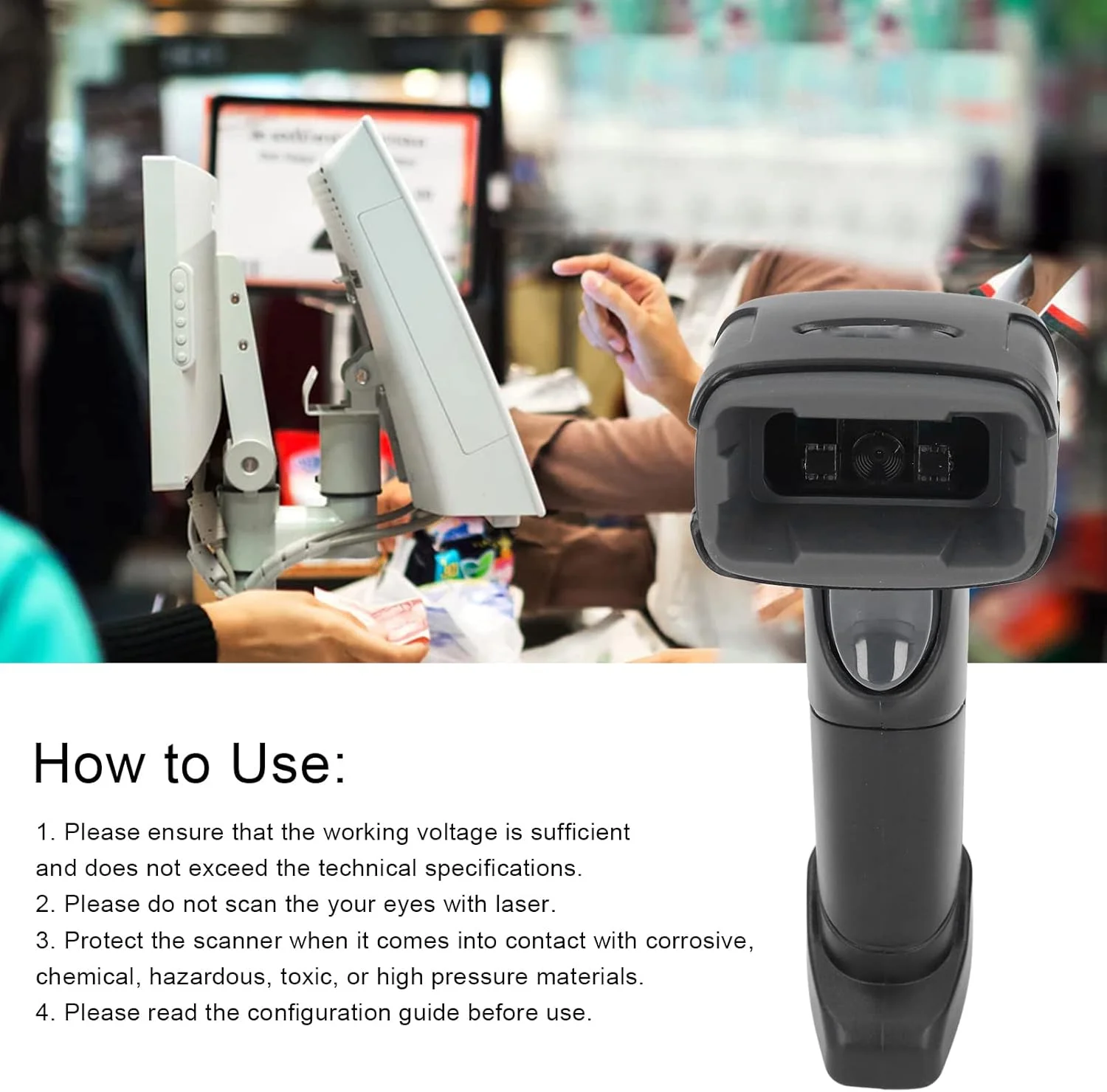 اسکنر بارکد QR Gearwell، اسکنر دو بعدی USB، بارکد خوان کابل بلند، اسکنر پرداخت موبایلی، تفنگ بارکد صندوقدار خرده فروشی، ابزار اسکن سوپرمارکت اسکنر بارکد QR Gearwell، اسکنر دو بعدی USB، بارکد خوان کابل بلند، اسکنر پرداخت موبایلی، تفنگ بارکد صندوقدار خرده فروشی، ابزار اسکن سوپرمارکت