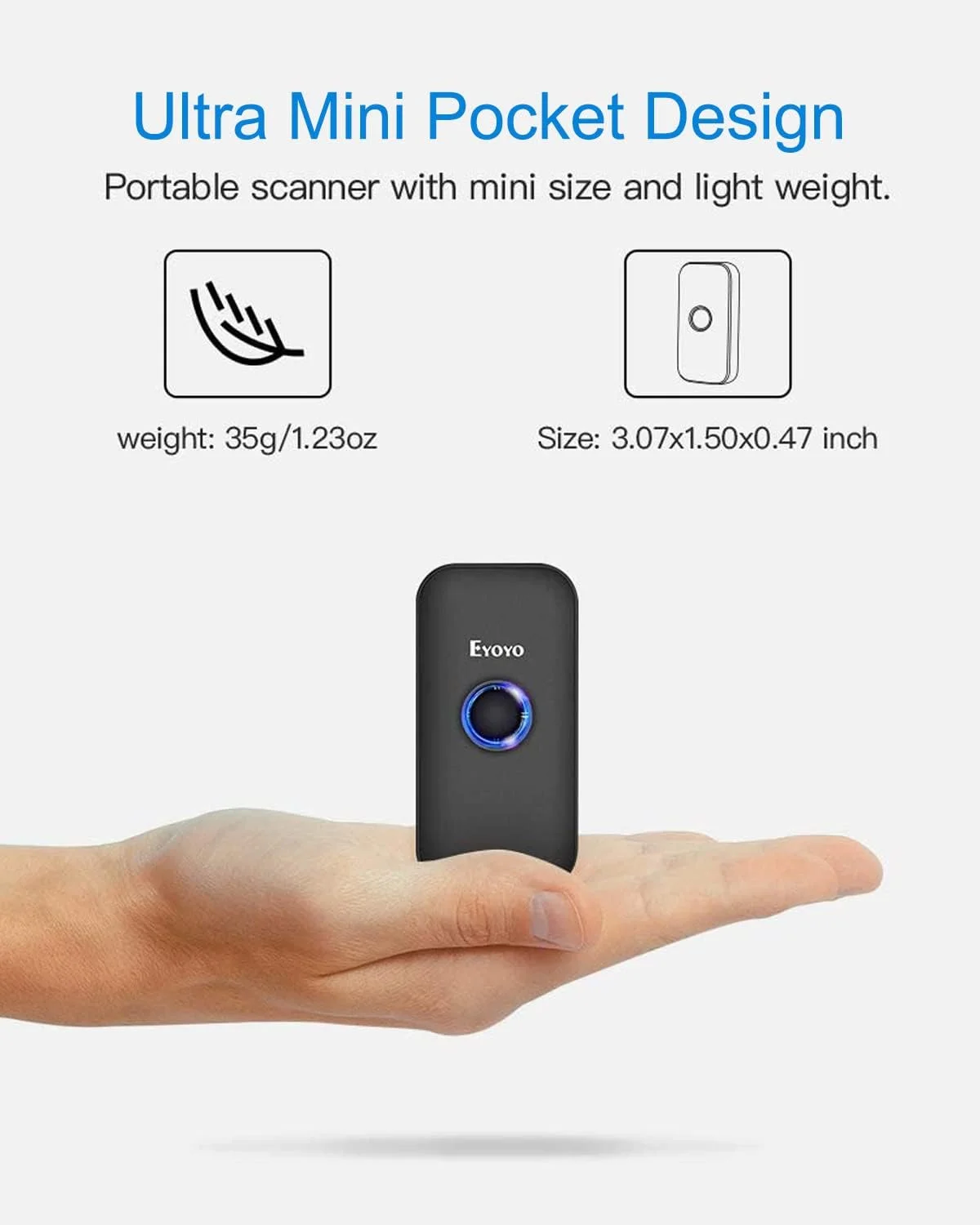 اسکنر بارکد بلوتوثی مینی 1D ایویو با کیف، اسکنر بارکد 3 در 1 بلوتوث و USB سیمی و 2.4G بی سیم قابل حمل، سازگار با ویندوز، اندروید، iOS، تبلت ها یا کامپیوترها (مشکی) اسکنر بارکد بلوتوثی مینی 1D ایویو با کیف، اسکنر بارکد 3 در 1 بلوتوث و USB سیمی و 2.4G بی سیم قابل حمل، سازگار با ویندوز، اندروید، iOS، تبلت ها یا کامپیوترها (مشکی)
