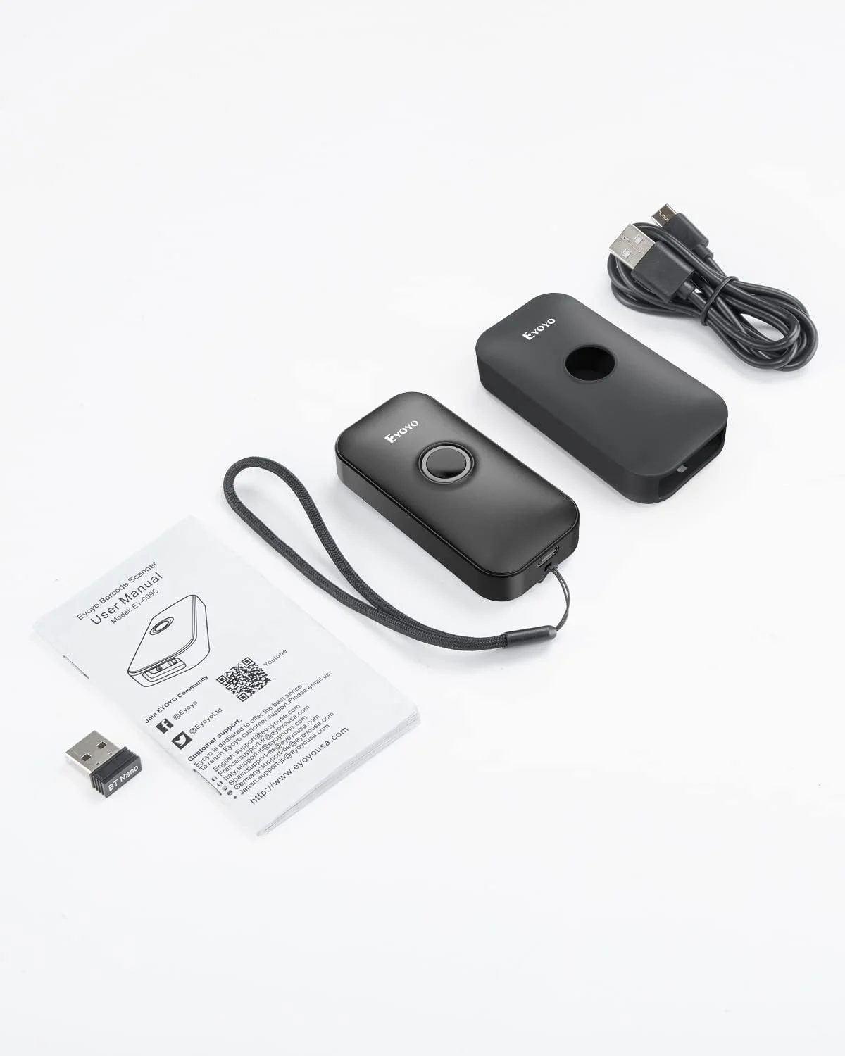 اسکنر بارکد بلوتوثی مینی 1D ایویو با کیف، اسکنر بارکد 3 در 1 بلوتوث و USB سیمی و 2.4G بی سیم قابل حمل، سازگار با ویندوز، اندروید، iOS، تبلت ها یا کامپیوترها (مشکی) اسکنر بارکد بلوتوثی مینی 1D ایویو با کیف، اسکنر بارکد 3 در 1 بلوتوث و USB سیمی و 2.4G بی سیم قابل حمل، سازگار با ویندوز، اندروید، iOS، تبلت ها یا کامپیوترها (مشکی)