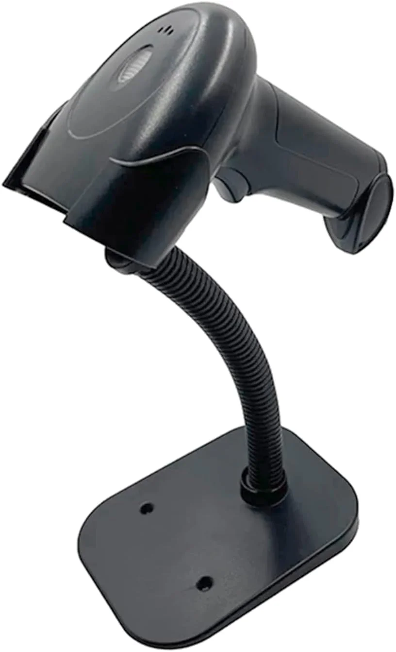 اسکنر بارکد USB عمومی 1D دستی Wed با پایه، پشتیبانی از کد کاغذی سازگار با سیستم عامل های ویندوز، اندروید، لینوکس برای سوپرمارکت، کتابخانه، کتابفروشی، لجستیک، خرده فروشی، انبار