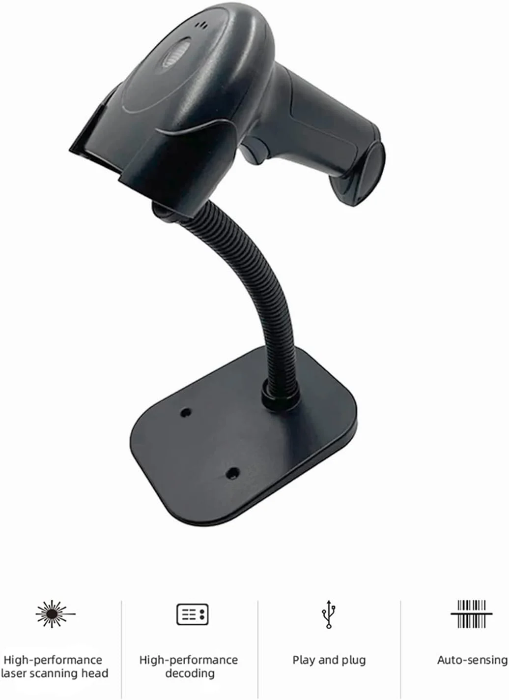 اسکنر بارکد USB عمومی 1D دستی Wed با پایه، پشتیبانی از کد کاغذی سازگار با سیستم عامل های ویندوز، اندروید، لینوکس برای سوپرمارکت، کتابخانه، کتابفروشی، لجستیک، خرده فروشی، انبار اسکنر بارکد USB عمومی 1D دستی Wed با پایه، پشتیبانی از کد کاغذی سازگار با سیستم عامل های ویندوز، اندروید، لینوکس برای سوپرمارکت، کتابخانه، کتابفروشی، لجستیک، خرده فروشی، انبار