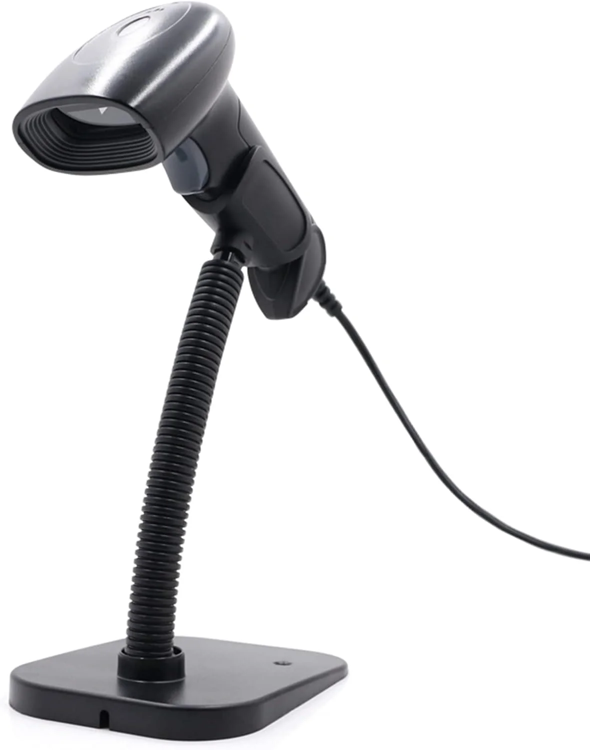 اسکنر بارکد USB 1D 2D QR دستی با پایه، پشتیبانی از کد صفحه نمایش سازگار با سیستم عامل های Windows XP7810 Android Linux برای سوپرمارکت، کتابخانه، کتابفروشی، لجستیک، خرده فروشی