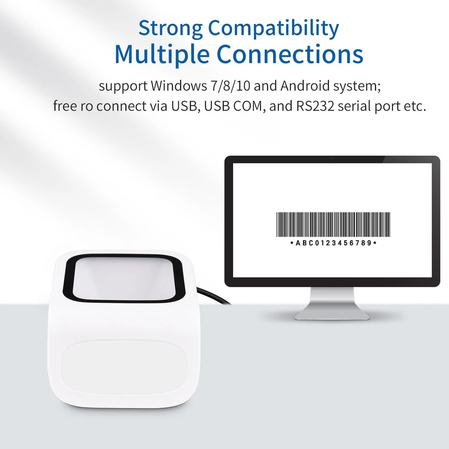 اسکنر بارکد رومیزی لابیموس 1D 2D QR پلتفرم Hands- USB سیمی بارکد خوان Plug&Play سازگار با سیستم عامل ویندوز اندروید، پنجره اسکن بزرگ برای سوپرمارکت، کتابخانه، فروشگاه خرده فروشی اسکنر بارکد رومیزی لابیموس 1D 2D QR پلتفرم Hands- USB سیمی بارکد خوان Plug&Play سازگار با سیستم عامل ویندوز اندروید، پنجره اسکن بزرگ برای سوپرمارکت، کتابخانه، فروشگاه خرده فروشی