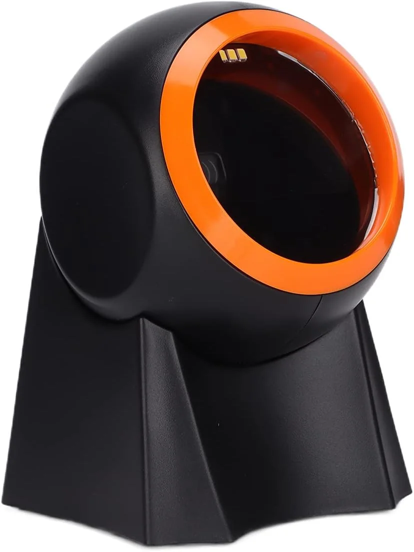 اسکنر بارکد رومیزی XUMIUZIY، اسکنر حسگر اتوماتیک LED، اسکن دو بعدی اتوماتیک صفحه نمایش LED با کابل USB برای سوپرمارکت POS کتابفروشی مرکز خرید خرده فروشی