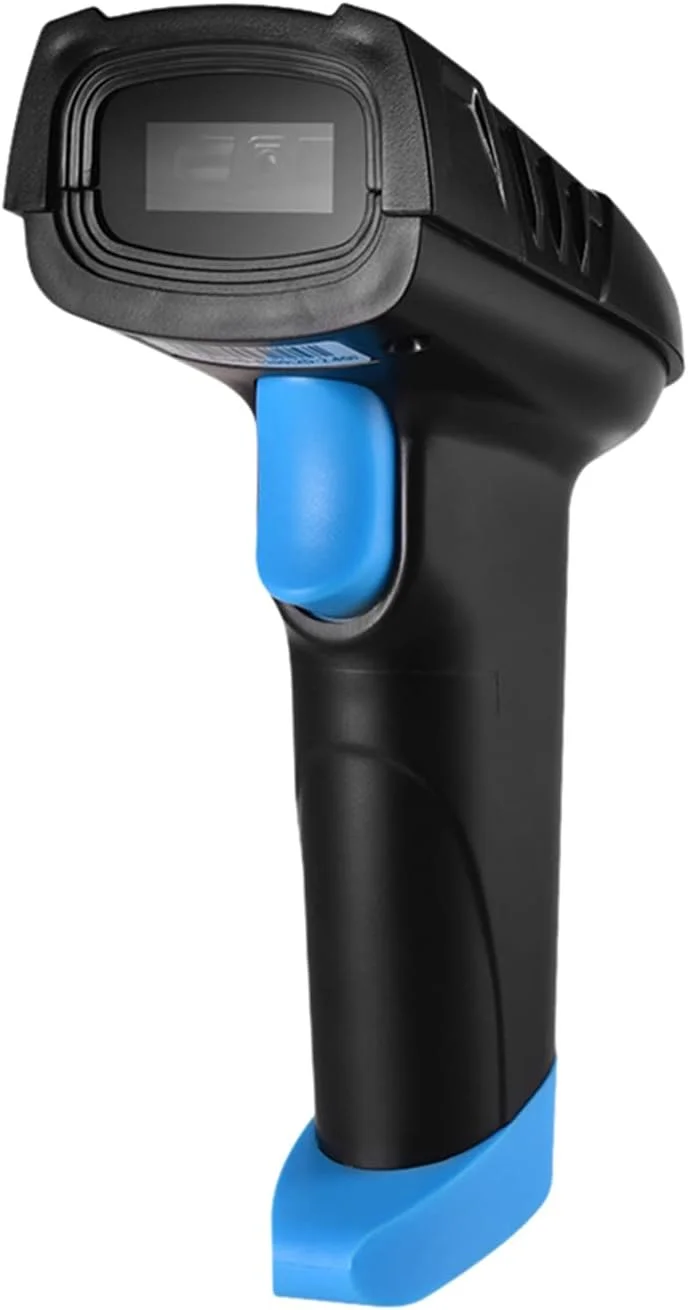اسکنر بارکد بی سیم 1D 2D QR با پایه شارژ و گیرنده USB، فاصله انتقال طولانی 100 متری برای سوپرمارکت، فروشگاه خرده فروشی، انبار، پرداخت موبایلی و صفحه نمایش کامپیوتر