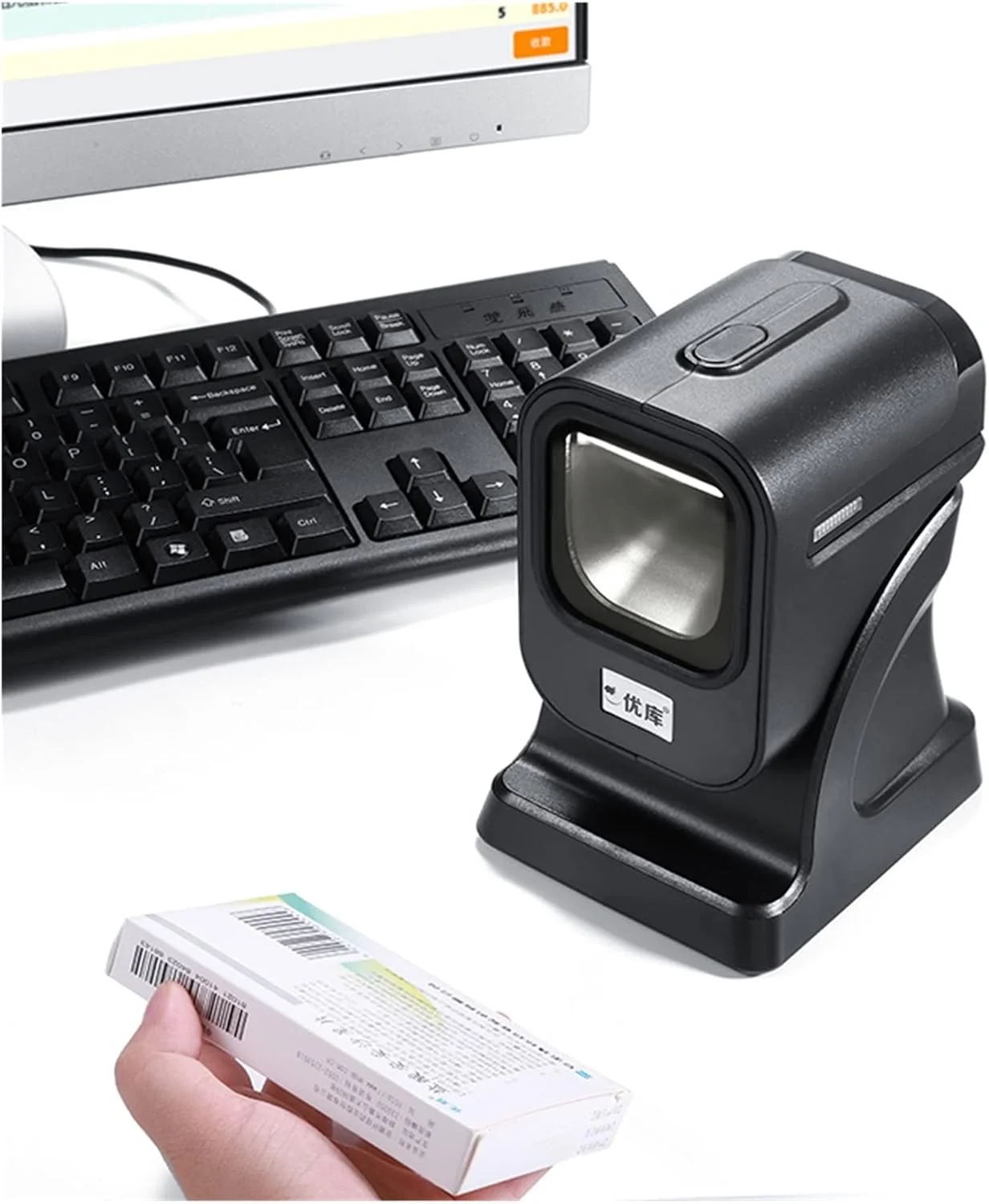 اسکنر بارکد HANEFRE، اسکنر بارکد پلتفرم رومیزی، چند جهته، USB سیمی، بدون نیاز به دست، بارکد خوان دو بعدی، POS تخت، حسگر اسکن خودکار (RS232) اسکنر بارکد HANEFRE، اسکنر بارکد پلتفرم رومیزی، چند جهته، USB سیمی، بدون نیاز به دست، بارکد خوان دو بعدی، POS تخت، حسگر اسکن خودکار (RS232)