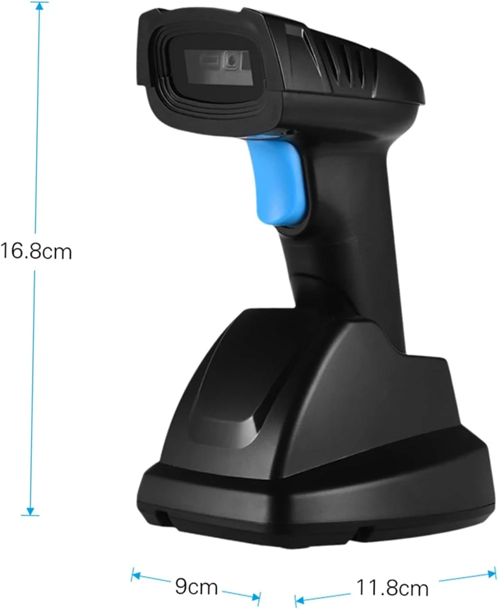 اسکنر بارکد بی سیم 1D 2D QR با پایه شارژ و گیرنده USB، فاصله انتقال طولانی 100 متری برای سوپرمارکت، فروشگاه خرده فروشی، انبار، پرداخت موبایلی و صفحه نمایش کامپیوتر اسکنر بارکد بی سیم 1D 2D QR با پایه شارژ و گیرنده USB، فاصله انتقال طولانی 100 متری برای سوپرمارکت، فروشگاه خرده فروشی، انبار، پرداخت موبایلی و صفحه نمایش کامپیوتر