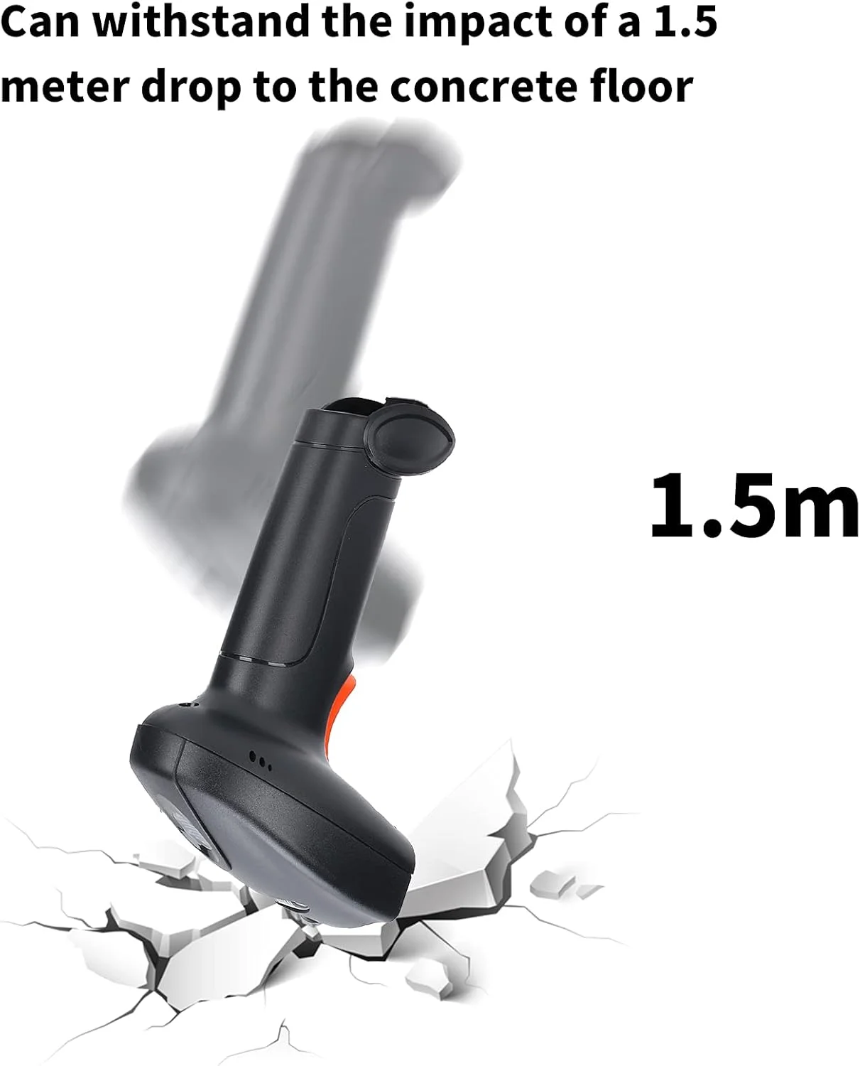 اسکنر بارکد، بارکد خوان USB کد QR 1D/2D بی سیم دستی با قابلیت خواندن 360 درجه، ضد گرد و غبار، ضد آب و مقاوم در برابر سقوط برای سیستم POS، فروشگاه، انبار (مشکی نارنجی) اسکنر بارکد، بارکد خوان USB کد QR 1D/2D بی سیم دستی با قابلیت خواندن 360 درجه، ضد گرد و غبار، ضد آب و مقاوم در برابر سقوط برای سیستم POS، فروشگاه، انبار (مشکی نارنجی)