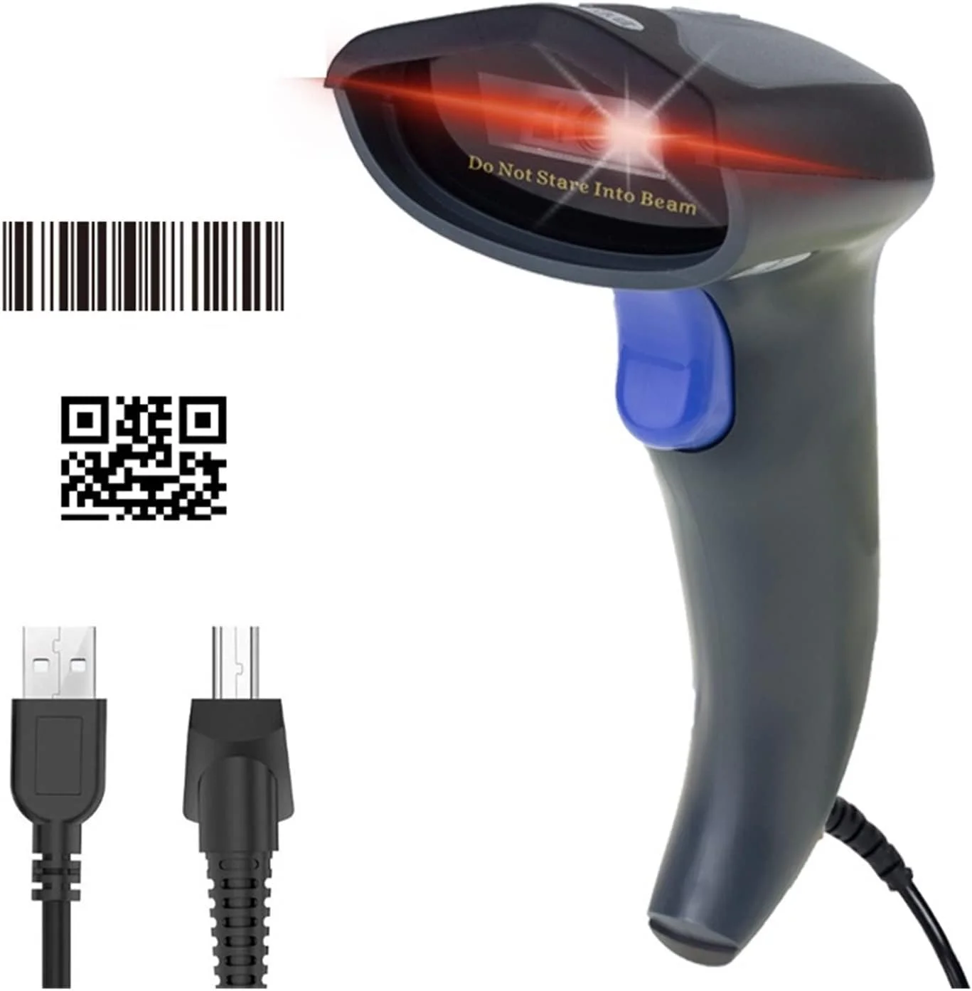 بارکد اسکنر سیمی بارکد خوان 2D 1D برای پرداخت موبایلی صفحه نمایش کامپیوتر COMS برای POS PC سوپرمارکت کتابفروشی مرکز خرید Zeenyi