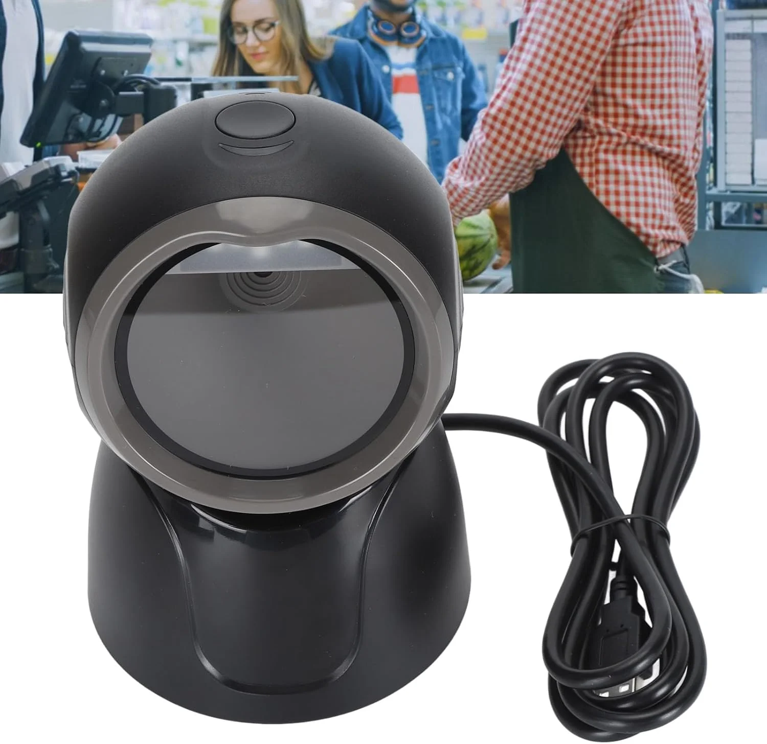 اسکنر کد QR دو بعدی سیمی USB حرفه ای با اسکن با سرعت بالا برای سیستم POS فروشگاه های خرده فروشی سوپرمارکت انبار اسکنر کد QR دو بعدی سیمی USB حرفه ای با اسکن با سرعت بالا برای سیستم POS فروشگاه های خرده فروشی سوپرمارکت انبار