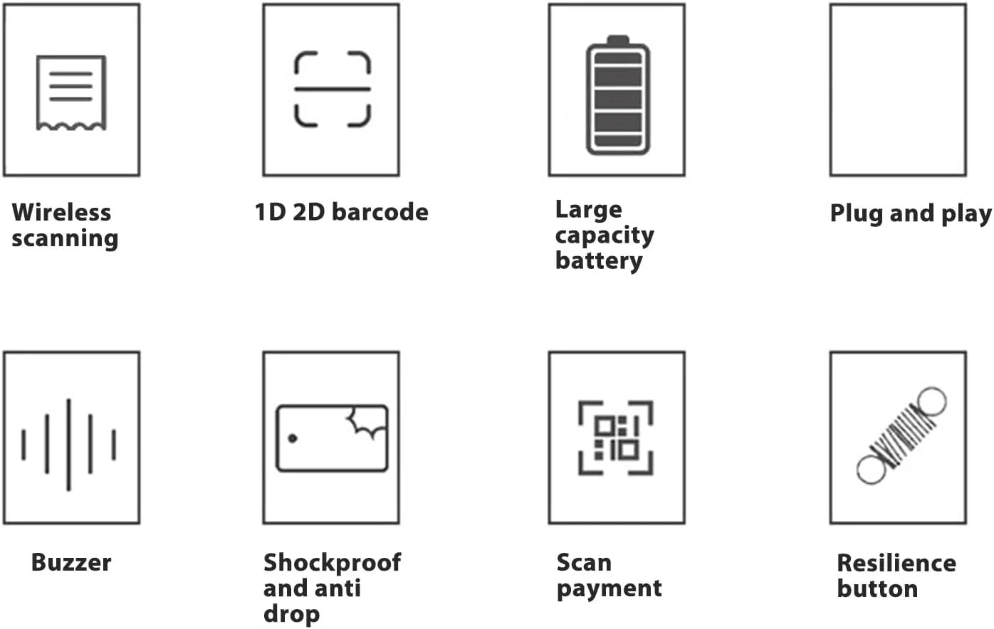 اسکنر بارکد Zhjvihx، اسکنر QR دوبعدی 1 بعدی CMOS بی سیم 2.4G USB برای کامپیوتر، بارکد خوان تصویر دستی برای انبار، کتابخانه، سوپرمارکت اسکنر بارکد Zhjvihx، اسکنر QR دوبعدی 1 بعدی CMOS بی سیم 2.4G USB برای کامپیوتر، بارکد خوان تصویر دستی برای انبار، کتابخانه، سوپرمارکت