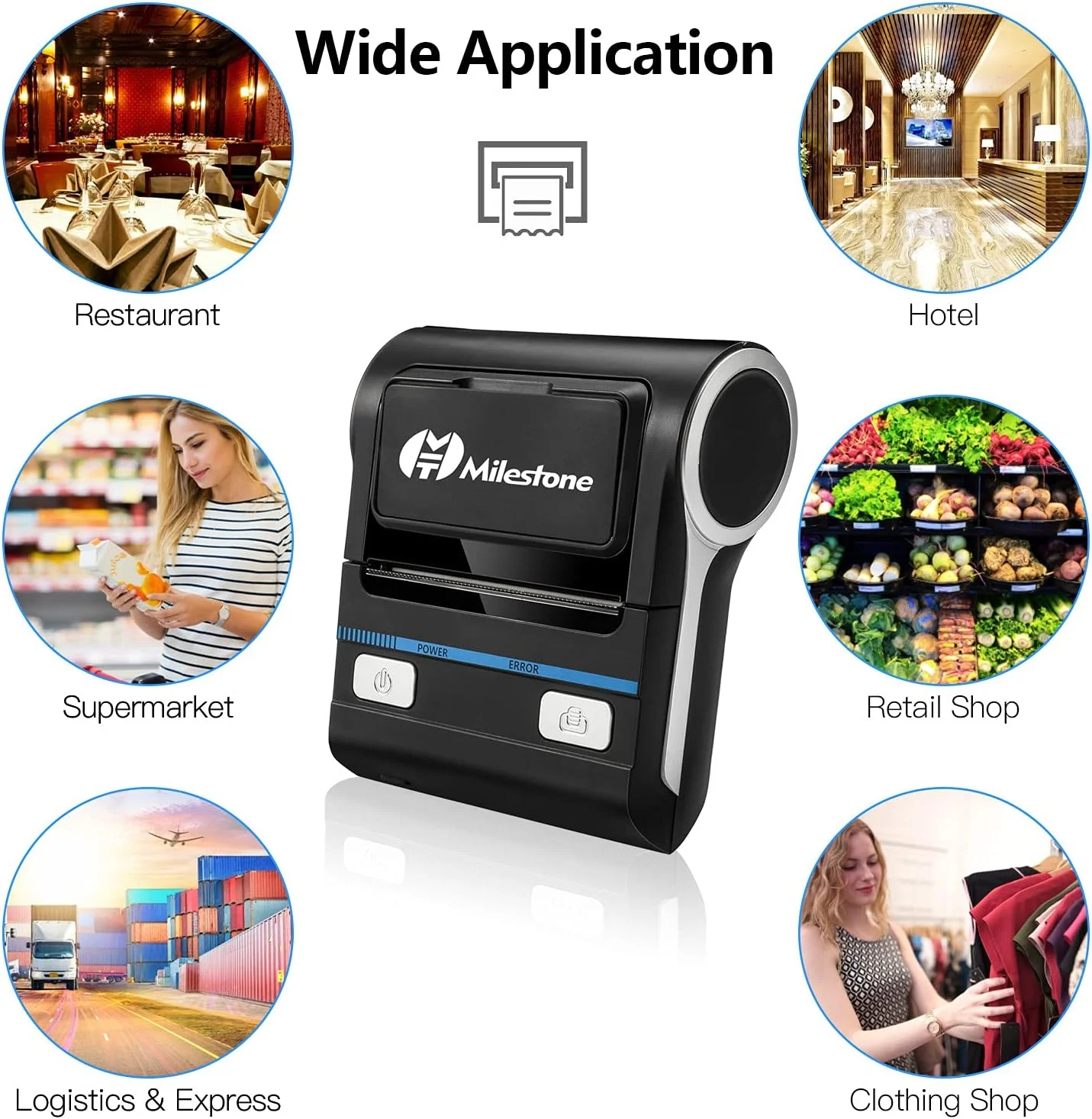 پرینتر رسید 80 میلیمتری قابل حمل Labymos، پرینتر بیسیم رسید BT، پرینتر موبایل صورتحساب سازگار با سیستمهای Android/iOS/Windows، دستور چاپ ESC/POS برای کسبوکارهای کوچک، رستورانها و خردهفروشیها پرینتر رسید 80 میلیمتری قابل حمل Labymos، پرینتر بیسیم رسید BT، پرینتر موبایل صورتحساب سازگار با سیستمهای Android/iOS/Windows، دستور چاپ ESC/POS برای کسبوکارهای کوچک، رستورانها و خردهفروشیها