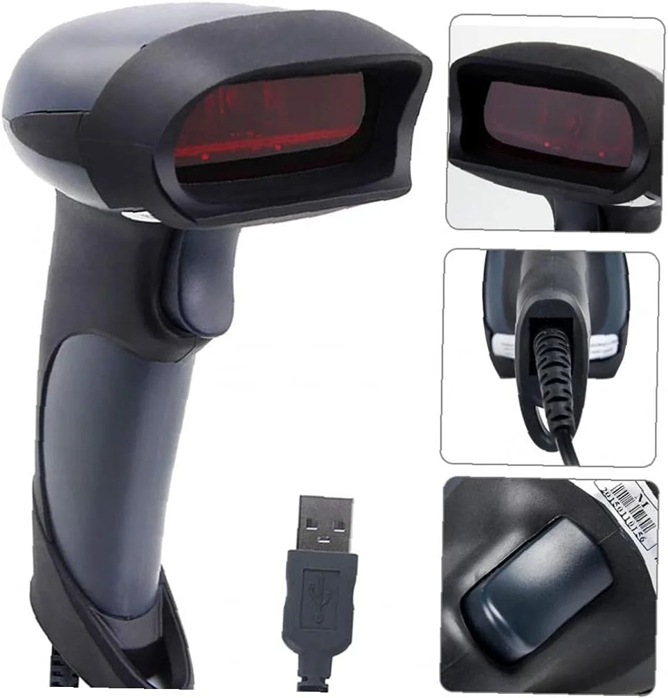 اسکنر بارکد M1 USB سیمی 1D، اسکنر بارکد دستی قابل حمل برای سیستم POS سوپرمارکت، ابزار دستی کاربردی اسکنر بارکد M1 USB سیمی 1D، اسکنر بارکد دستی قابل حمل برای سیستم POS سوپرمارکت، ابزار دستی کاربردی