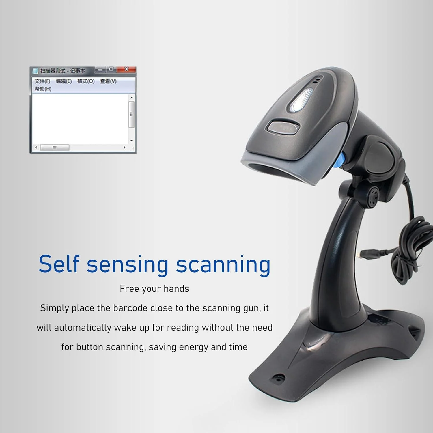 اسکنر بارکد USB برو لئو، اسکنر بارکد QR 2D 1D سیمی دستی، بارکد خوان اتوماتیک برای سیستم POS، فروشگاه، سوپرمارکت، انبار، پشتیبانی از ویندوز، سیستم عامل X و لینوکس