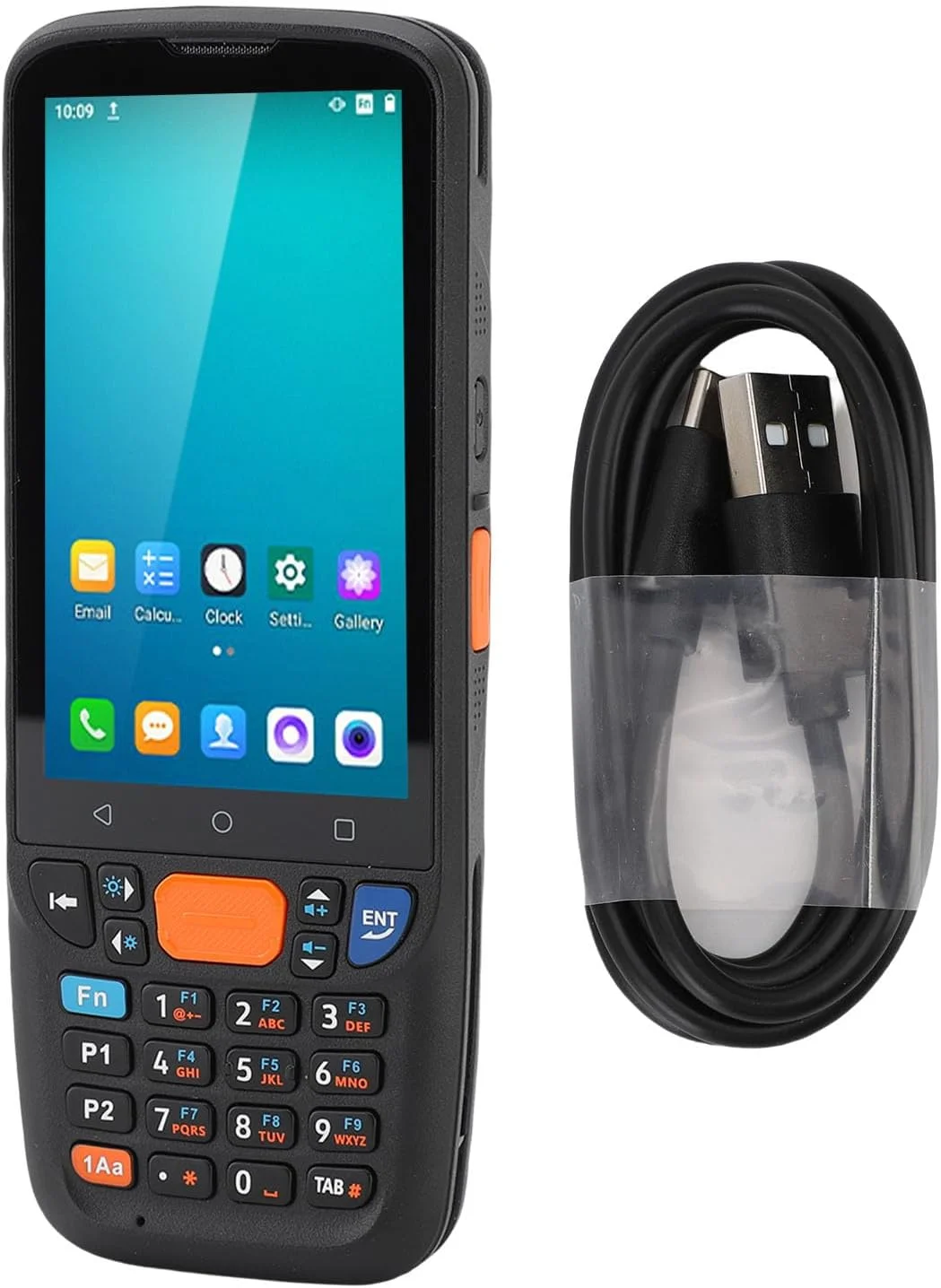 اسکنر بارکد Luocute، 2.3 گیگاهرتز 156 مگابیت بر ثانیه، صفحه نمایش لمسی 4 اینچی، 12 ساعت کار، باتری 5000 میلی آمپر ساعتی 1D 2D QR 2.4G 5GWIFI کامپیوتر موبایل PDA دستی، برای لجستیک انبار