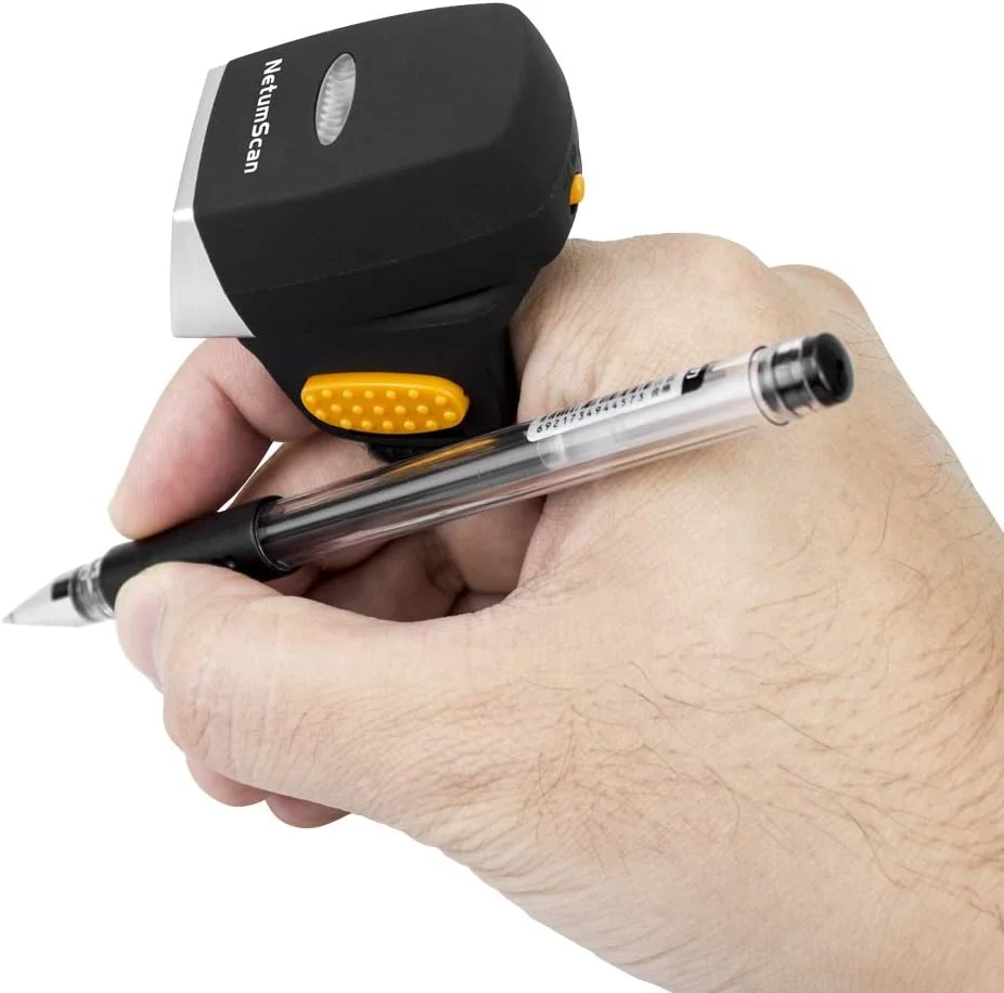 اسکنر بارکد حلقه ای بلوتوثی NetumScan مدل NSR3، اسکنر بارکد خوان CCD 1D کوچک قابل حمل برای پرداخت موبایلی، پشتیبانی از صفحه نمایش کامپیوتر، POS/Android/iOS/Mac/Windows/Linux/iPad