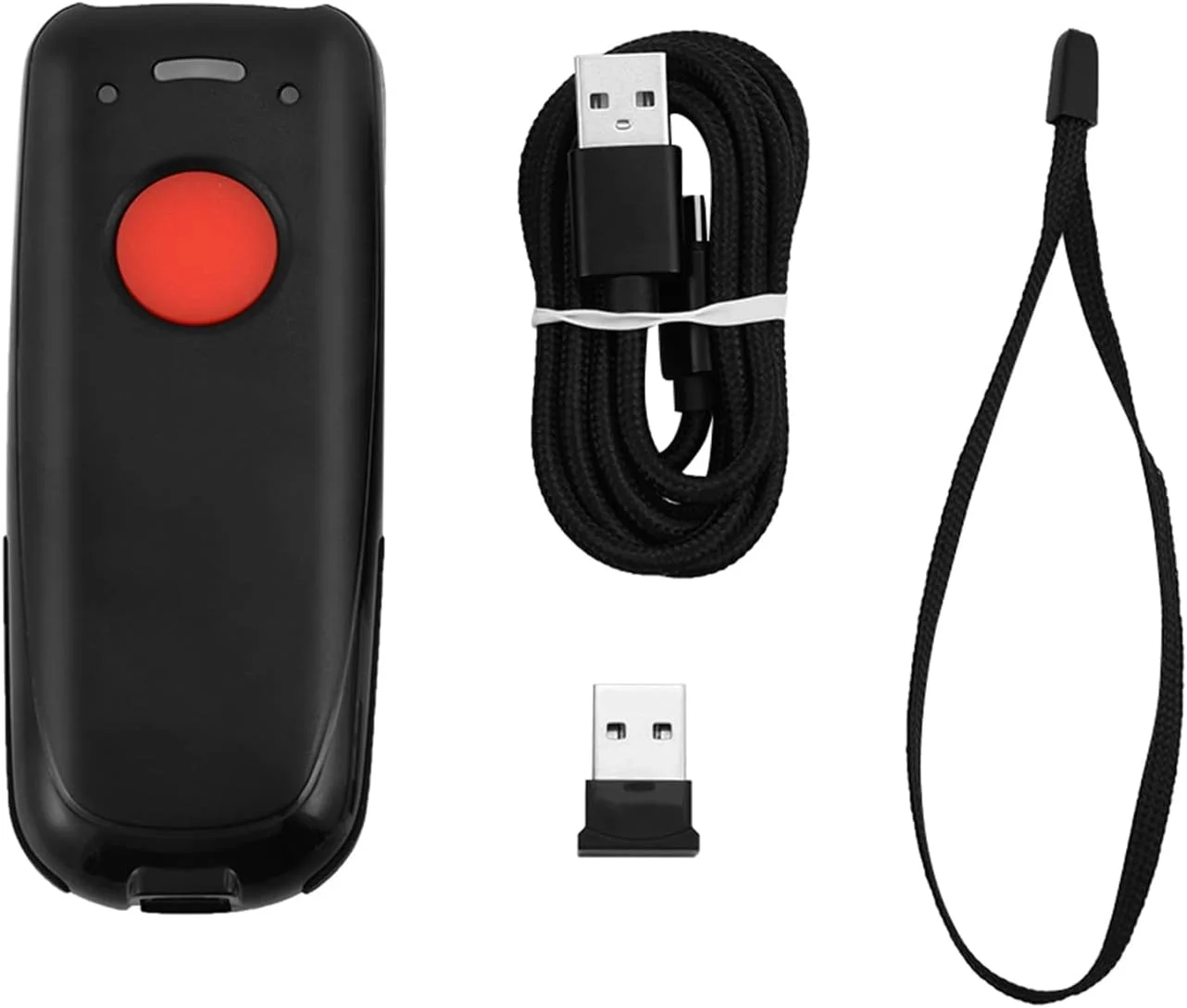 اسکنر بارکد بلوتوثی دستی قابل حمل Brilluxa، اسکنر بارکد سیمی USB، اسکنر کد QR USB سازگار با ویندوز، اندروید، iOS