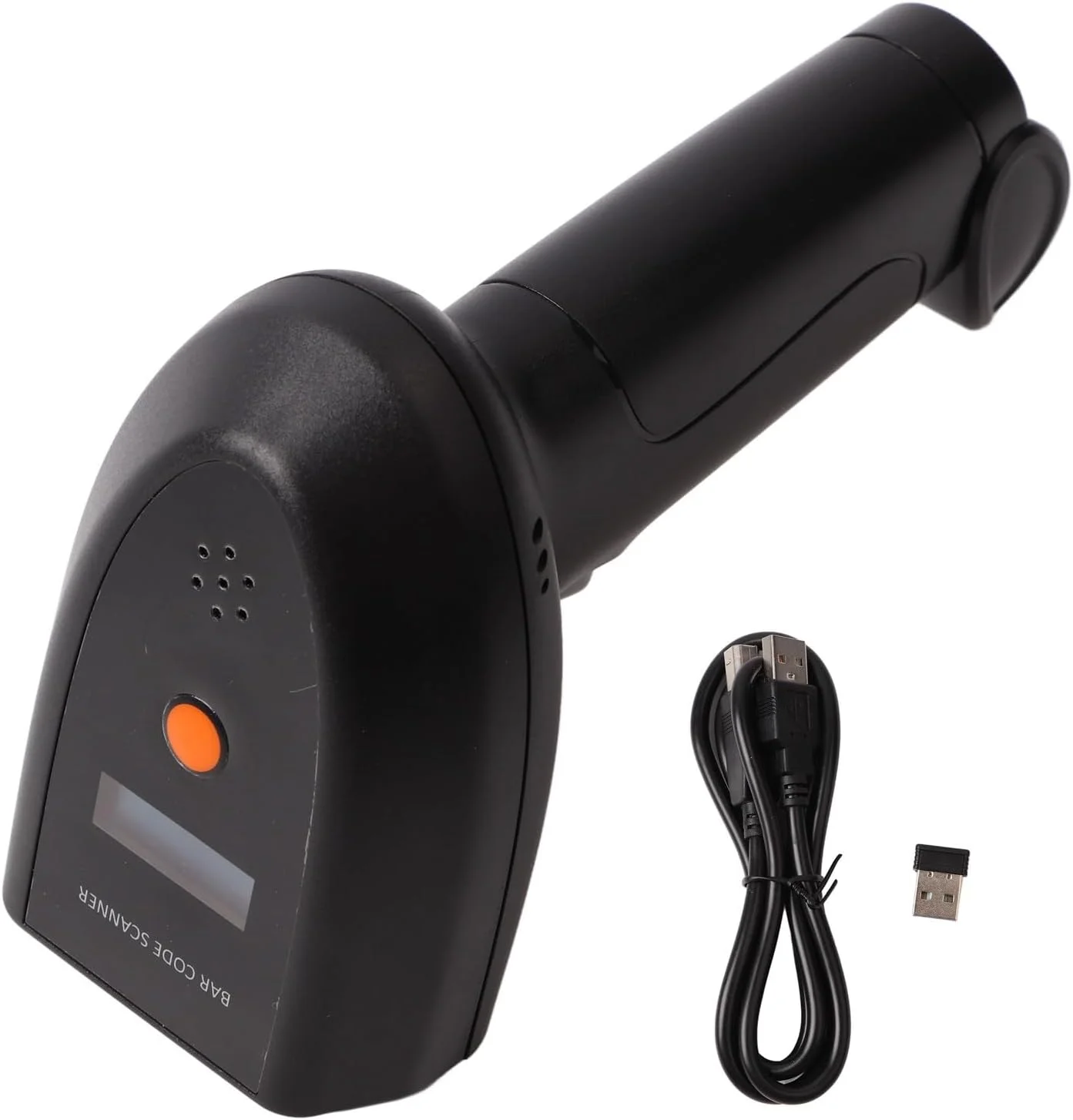 اسکنر بارکد بی سیم Vomeko، اسکنر بارکد، بارکد خوان دستی با اعلان صوتی QR برای انبار کتابخانه سوپرمارکت انبار