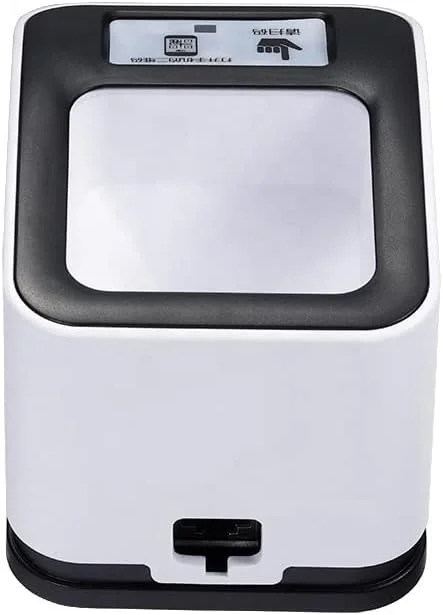 اسکنر بارکد GZDZHP QR رومیزی، اسکنر بارکد 1D 2D بدون دست - بارکد خوان سیمی USB، هد اسکن قابل تنظیم، اسکنر پلت فرم اتوماتیک (RS232)