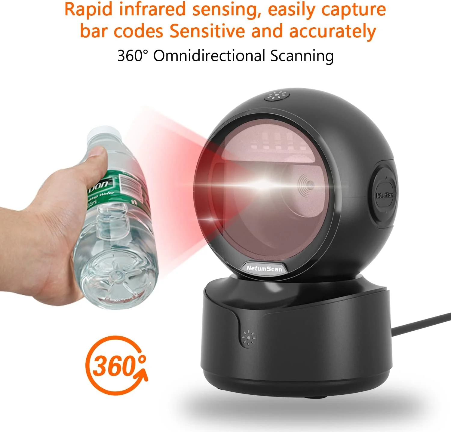 اسکنر بارکد رومیزی QR اتوماتیک NetumScan، بارکدخوان سیمی USB QR بدون نیاز به دست، حسگر تصویر 1D 2D برای انبار، سوپرمارکت، فروشگاه خرده فروشی، سیستم Pos کتابفروشی اسکنر بارکد رومیزی QR اتوماتیک NetumScan، بارکدخوان سیمی USB QR بدون نیاز به دست، حسگر تصویر 1D 2D برای انبار، سوپرمارکت، فروشگاه خرده فروشی، سیستم Pos کتابفروشی