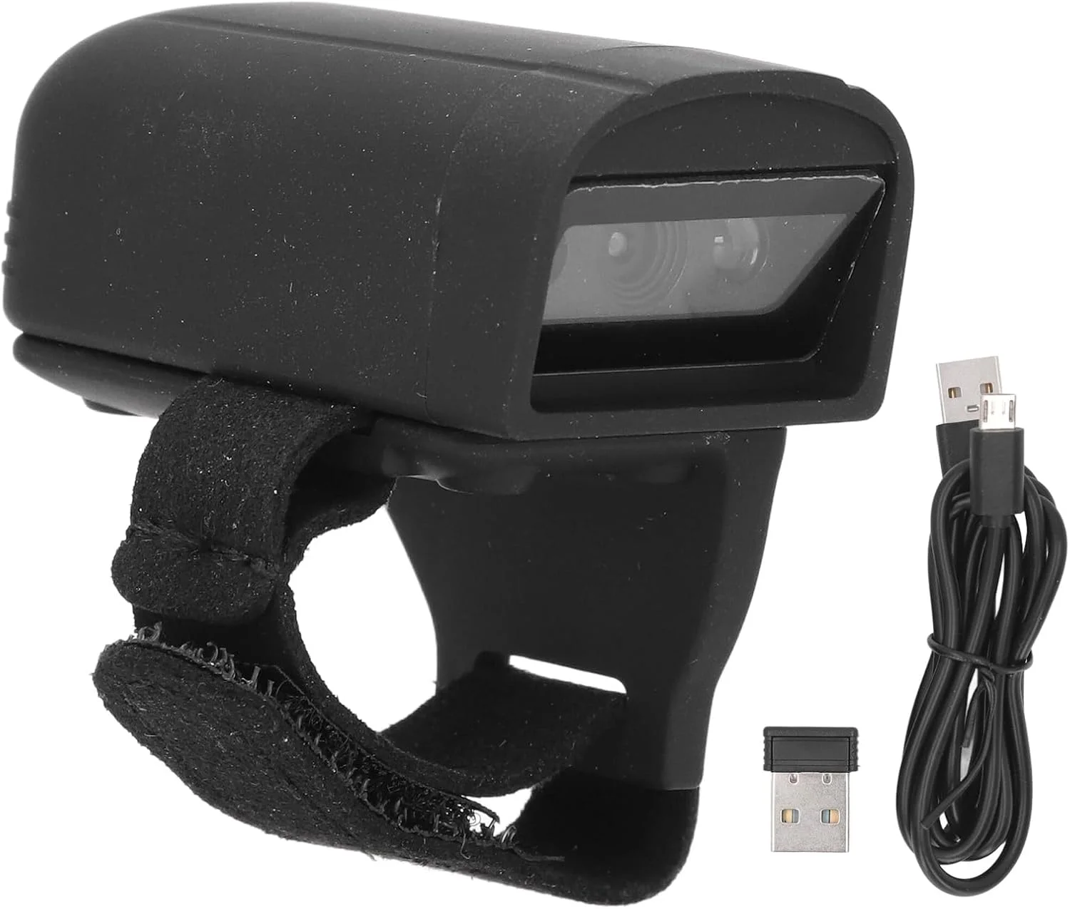 اسکنر بارکد Torvex، اسکنر انگشتی بارکد 1D 2D بی سیم بلوتوث 2.4G با CCD LED قرمز و باتری داخلی