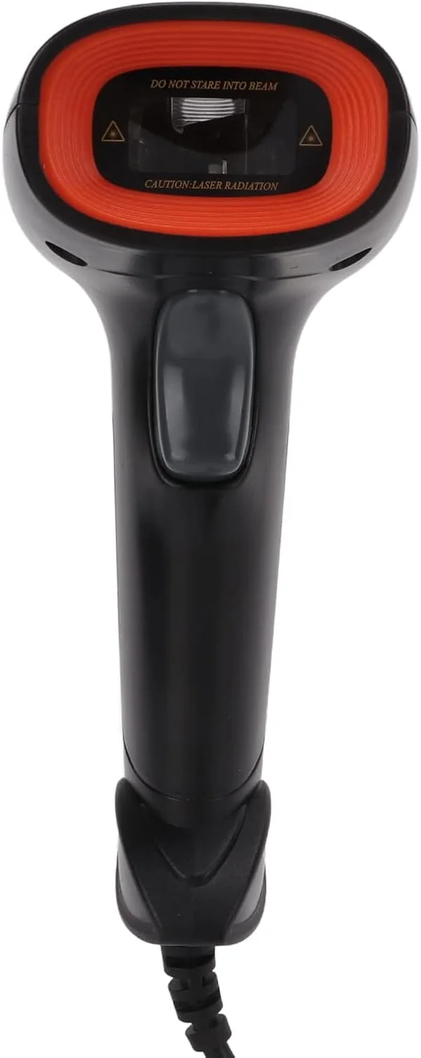 اسکنر بارکد دستی Vomeko، بارکد خوان تصویری، تفنگ اسکن بارکد، بارکد خوان سیمی USB 1D، برای فروشگاه، سوپرمارکت، انبار