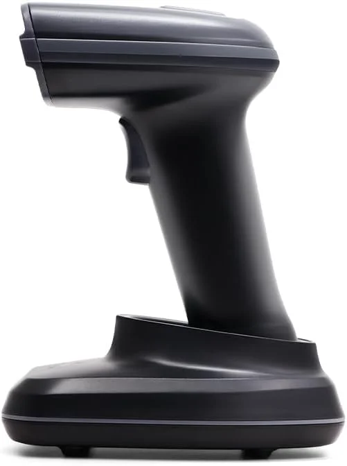 اسکنر بارکد بی سیم 1D 2D luckyprinter با پایه شارژ - خواننده پرسرعت برای خرده فروشی، مدیریت موجودی، سیستم های POS