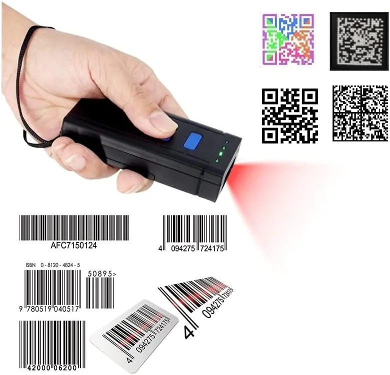اسکنر بارکد اسکنر بارکد با سرعت بالا 1D/2D QR اسکنر کد اسکنر مینی دستی بی سیم پشتیبانی از Zeenyi اسکنر بارکد اسکنر بارکد با سرعت بالا 1D/2D QR اسکنر کد اسکنر مینی دستی بی سیم پشتیبانی از Zeenyi