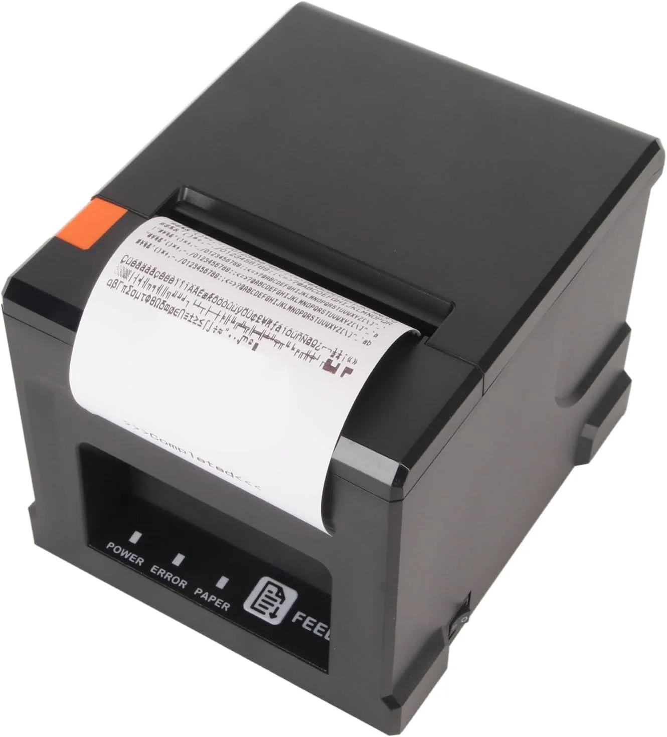 چاپگر حرارتی رسید، رابط USB اترنت بلوتوث 80 میلی‌متری برش خودکار چاپگر حرارتی POS، پشتیبانی از چند زبان چاپ با سرعت بالا برای سیستم‌های POS خرده‌فروشی تجاری 100-240 ولت (دوشاخه بریتانیا)
