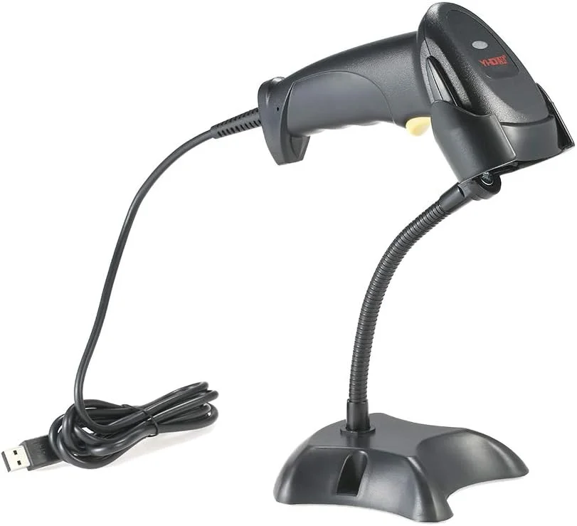 اسکنر بارکد دو طرفه USB سیمی دستی Labymos با پایه قابل تنظیم اسکنر بارکد دو طرفه USB سیمی دستی Labymos با پایه قابل تنظیم