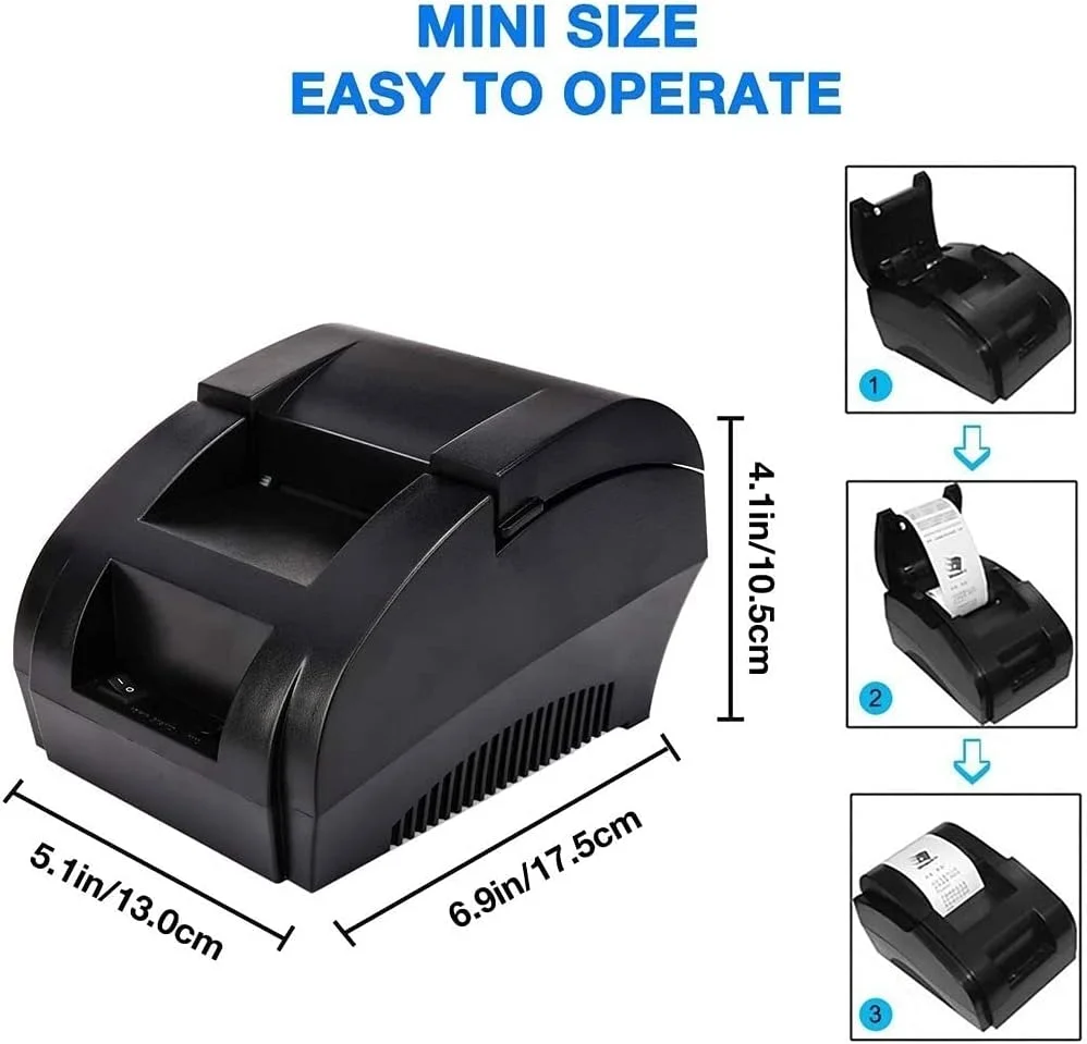 چاپگر حرارتی رسید بلوتوثی بی سیم UOOD، چاپگر قابل حمل شخصی 58 میلی متری مینی USB POS برای فروش رستوران خرده فروشی سازگار با اندروید چاپگر حرارتی رسید بلوتوثی بی سیم UOOD، چاپگر قابل حمل شخصی 58 میلی متری مینی USB POS برای فروش رستوران خرده فروشی سازگار با اندروید