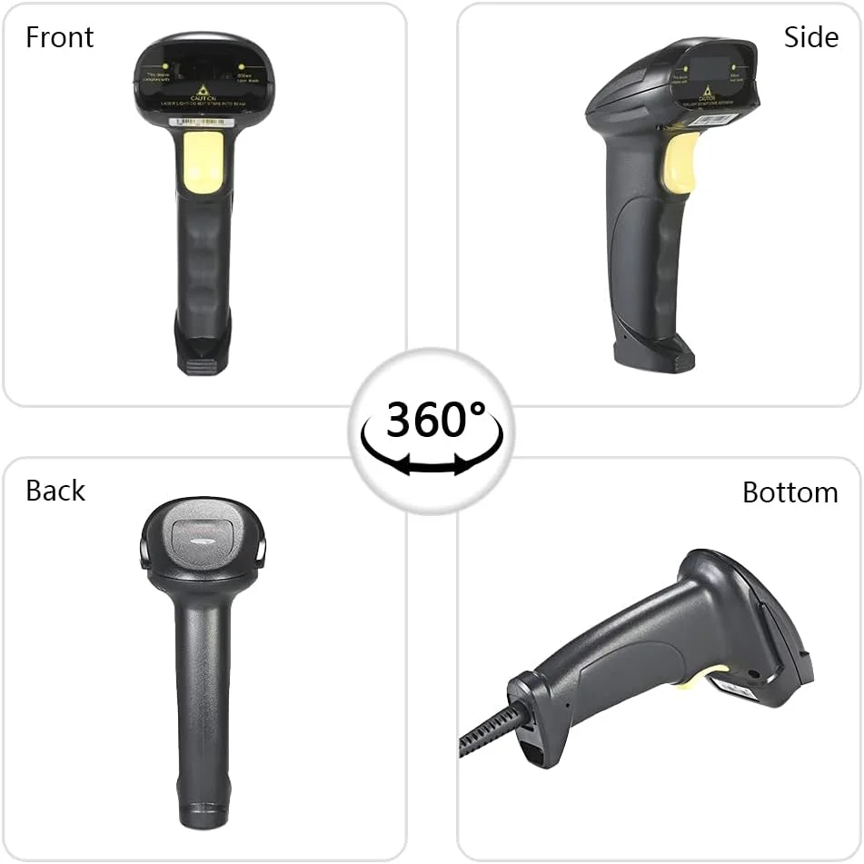 اسکنر بارکد دو طرفه USB سیمی دستی Labymos با پایه قابل تنظیم اسکنر بارکد دو طرفه USB سیمی دستی Labymos با پایه قابل تنظیم