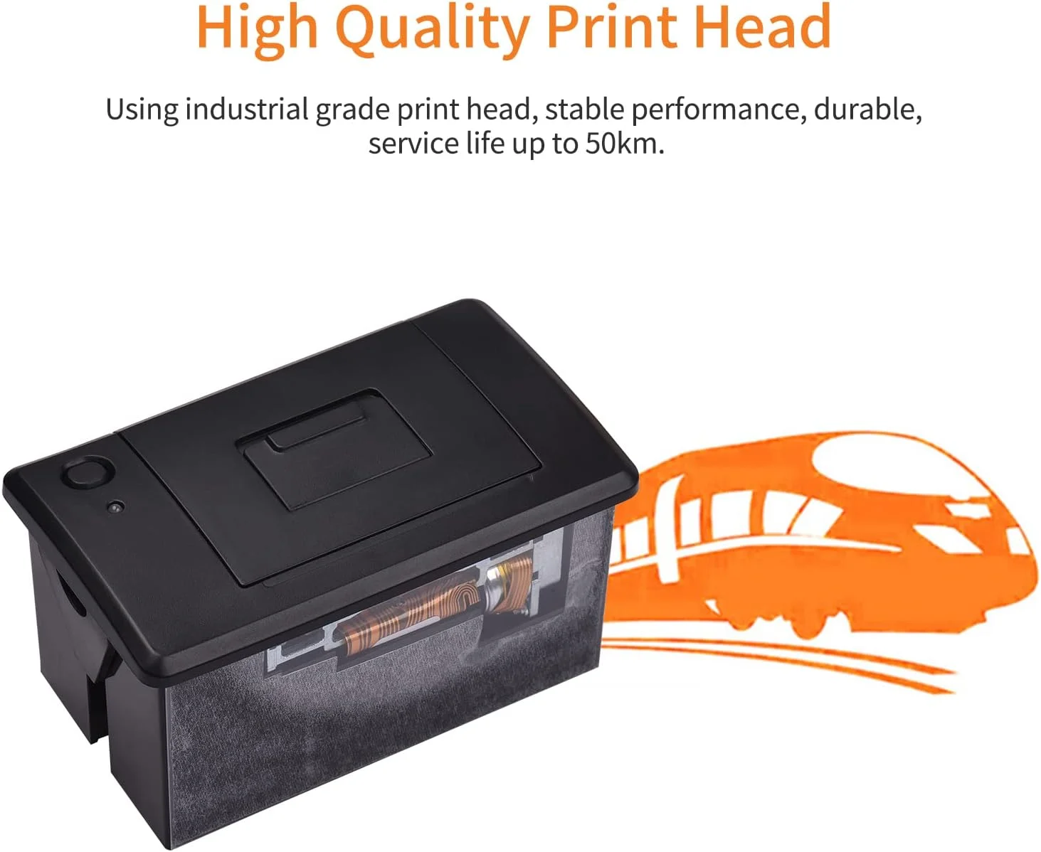 ماژول چاپگر حرارتی تعبیه شده Aiebcy 58 میلی متری کم صدا با پورت سریال USB RS232 TTL پشتیبانی از دستورات ESC POS برای دستگاه توزین، صندوق فروشگاهی، پایانه سلف سرویس