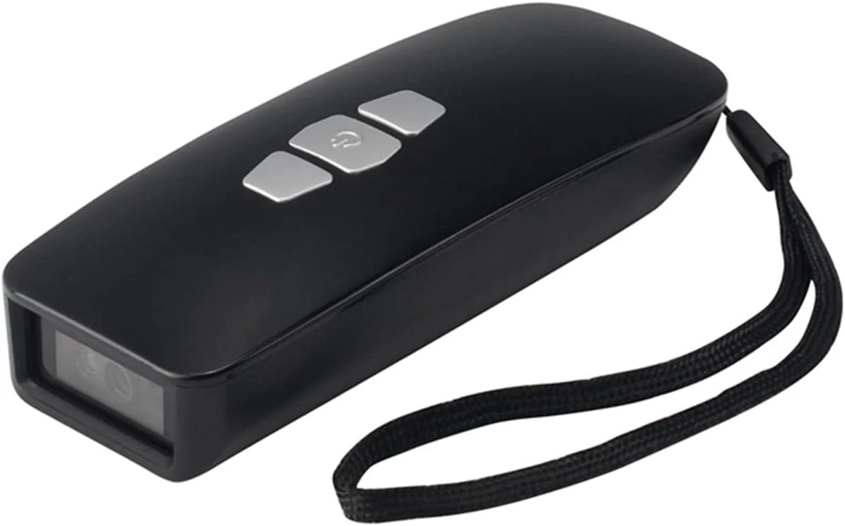 اسکنر بارکد GZDcjsc اسکنر بارکد بلوتوث+2.4G بی سیم+USB سیمی بارکد 1D برای تبلت سایز مینی، سبک و قابل حمل.(سایز:1D)