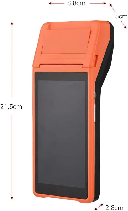 دستگاه چاپگر PDA دستی همه کاره Fawoonu، ترمینال POS هوشمند، چاپگرهای قابل حمل بی سیم، ترمینال پرداخت هوشمند، عملکرد BT WiFi USB OTG ارتباطات 3G