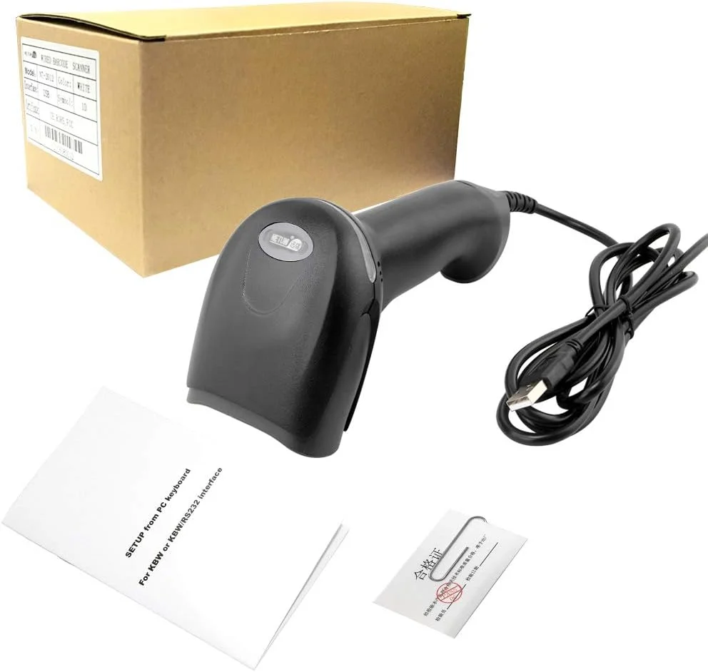 اسکنر بارکد لیزری دستی NETUM مدل YJ-2013، اسکنر بارکد 1D سیمی USB قابل حمل برای سیستم POS سوپرمارکت اسکنر بارکد لیزری دستی NETUM مدل YJ-2013، اسکنر بارکد 1D سیمی USB قابل حمل برای سیستم POS سوپرمارکت
