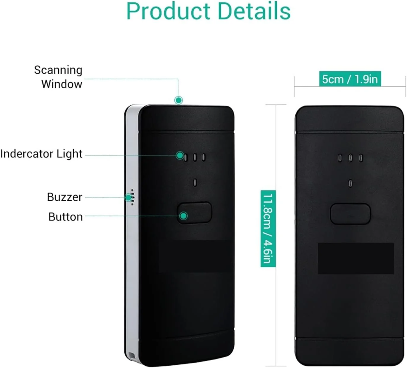 اسکنر بارکد دستی RTYUTT بی سیم بلوتوثی اسکنر بارکد 2D PDF417 DataMatrix QR Code Reader برای اسکنر مینی 2D جیبی اسکنر بارکد دستی RTYUTT بی سیم بلوتوثی اسکنر بارکد 2D PDF417 DataMatrix QR Code Reader برای اسکنر مینی 2D جیبی